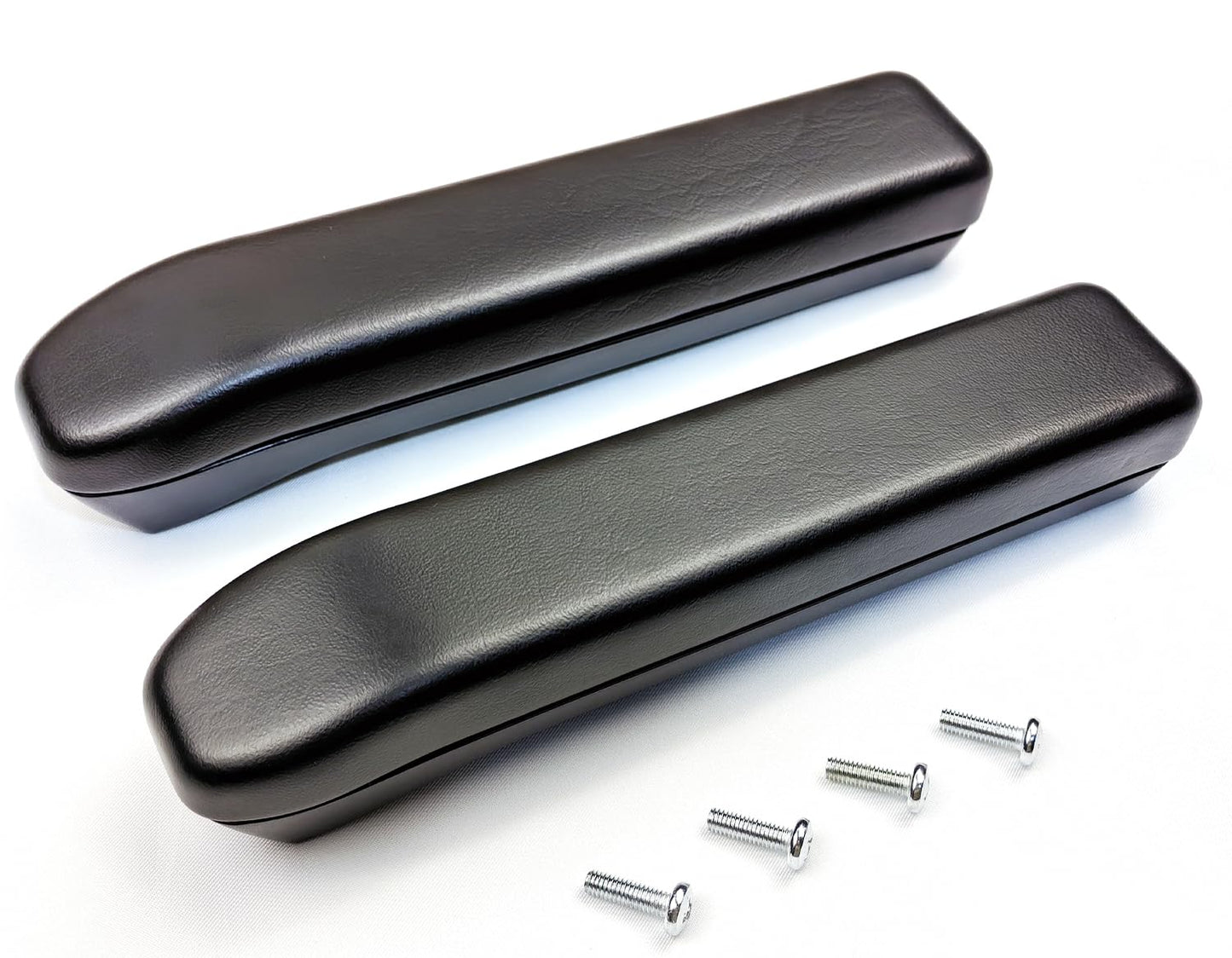 Arm Rest for Electric Mobility Scooters,10" Polyurethane Armrest Pad,W/Hardware,3-1/2" & 5-1/2" Hole Spacing,for Go-Go, Jazzy, Pride Electric Scooter,ARM153519,1Pr Black.