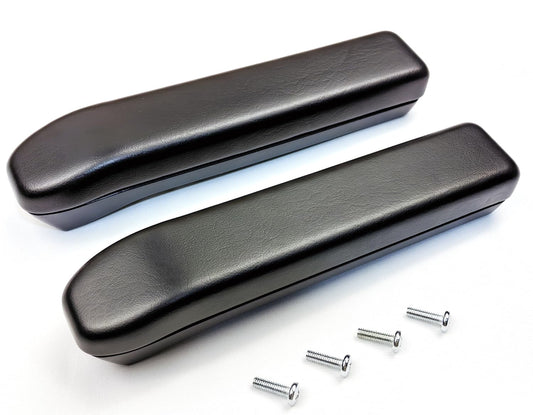 Arm Rest for Electric Mobility Scooters,10" Polyurethane Armrest Pad,W/Hardware,3-1/2" & 5-1/2" Hole Spacing,for Go-Go, Jazzy, Pride Electric Scooter,ARM153519,1Pr Black.