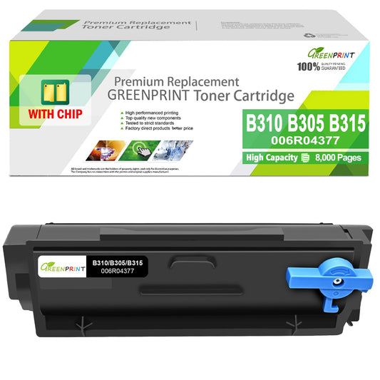 006R04377 Remanufactured Toner Cartridge B305 B310 B315 with Chip High Capacity 8000 Pages for Xerox B305 B310 B315 B305DNI B310DNI B315DNI Printers (1 Black) GREENPRINT