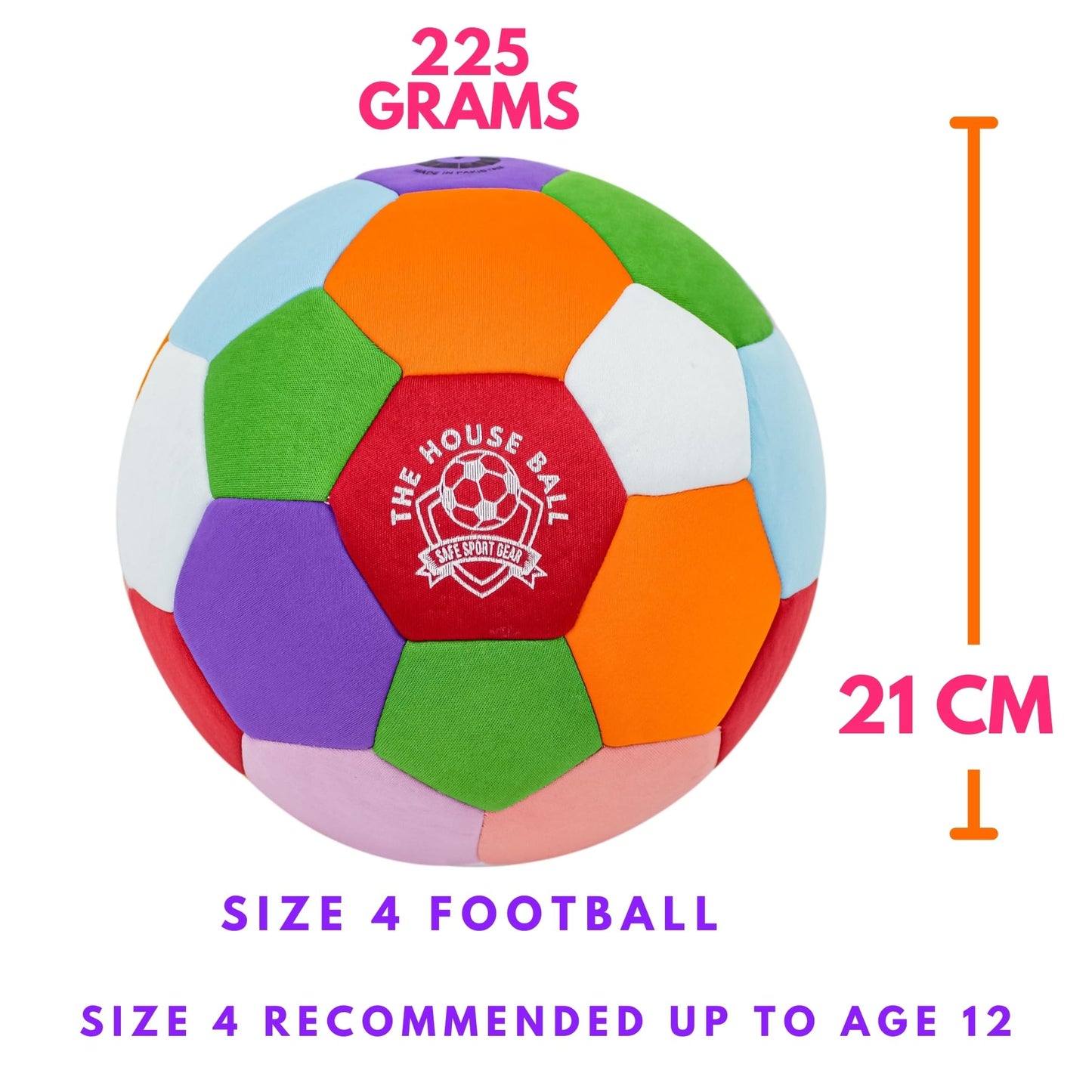 The House Ball - The House Ball - The Original Soft and Secure Size 4 Created for the Interior of Your Home and Garden - Fun Football Gift - Perfect for Kids