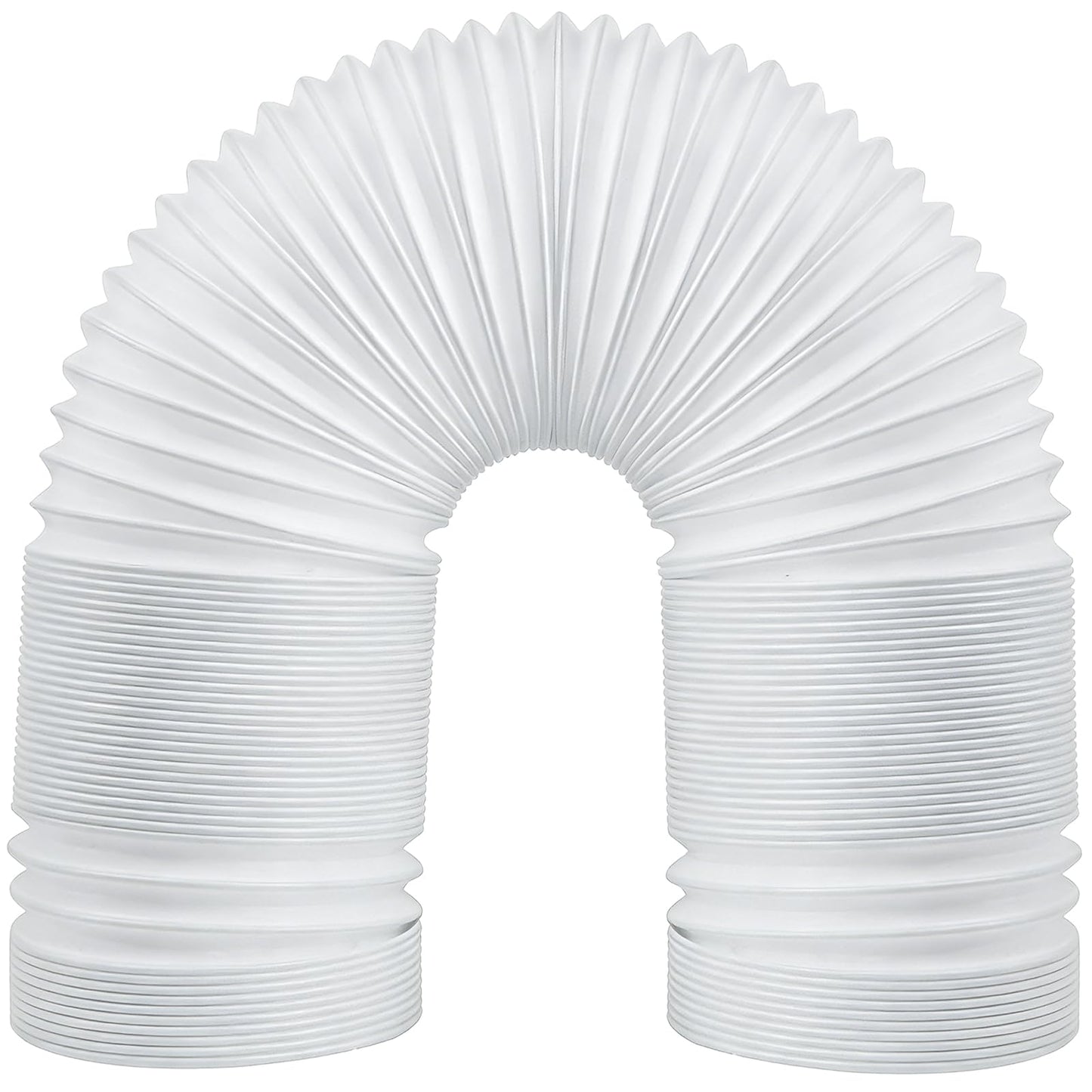 FUBININA 80" Portable Air Conditioner Hose, AC Hose with 5.9" Diameter, Anti-Clockwise Thread AC Exhaust Hose for Portable AC Vent Replacement Tube Compatible with LG Air Conditioner Part