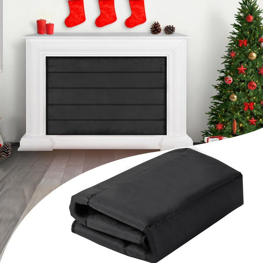 Magnetic Fireplace Blanket for Heat Loss Indoor Fireplaces Covers Keep Drafts Out Fireplace Draft Stopper with Built-in 12 Strong Magnet for Iron Fire Place Frame Fireplaces Screen 46x35