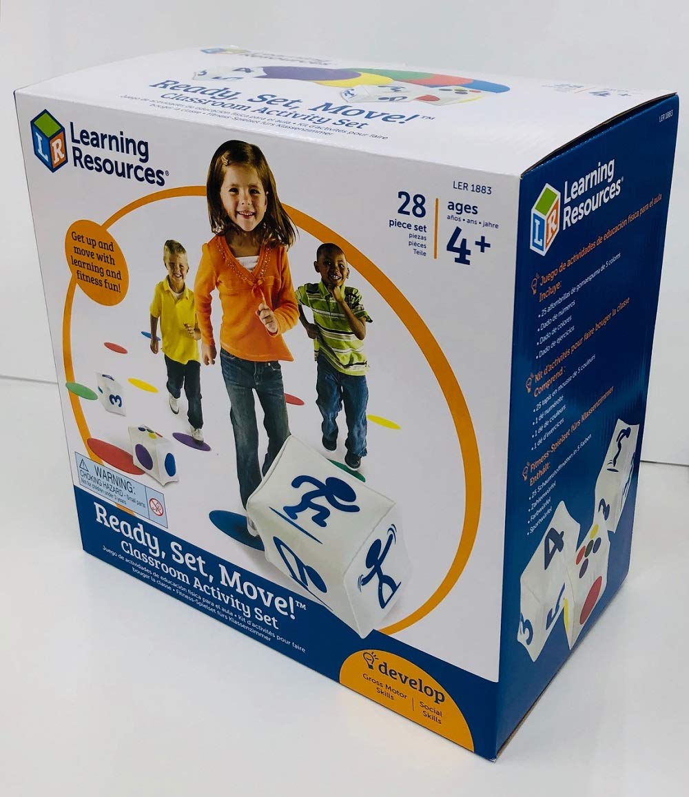 Learning Resources LER1883 Ready, Set, Move Classroom Activity Set
