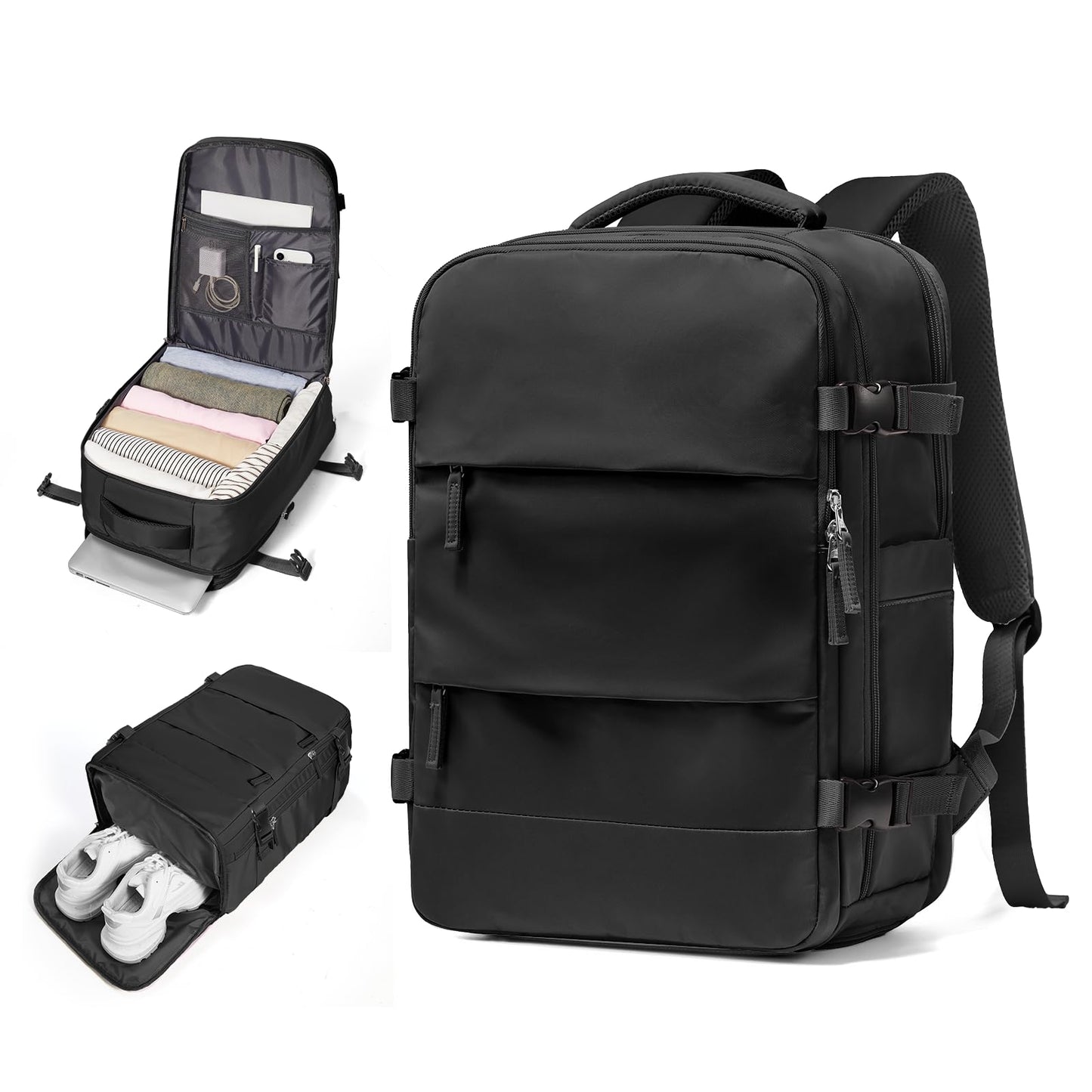 Travel Backpack Cabin Bag for Ryanair 40x20x25 Carry on Luggage Backpack Personal Item Backpack for Women Lightweight Water-Resistant Daypack for Business Weekend Trip School Outdoor Rucksack