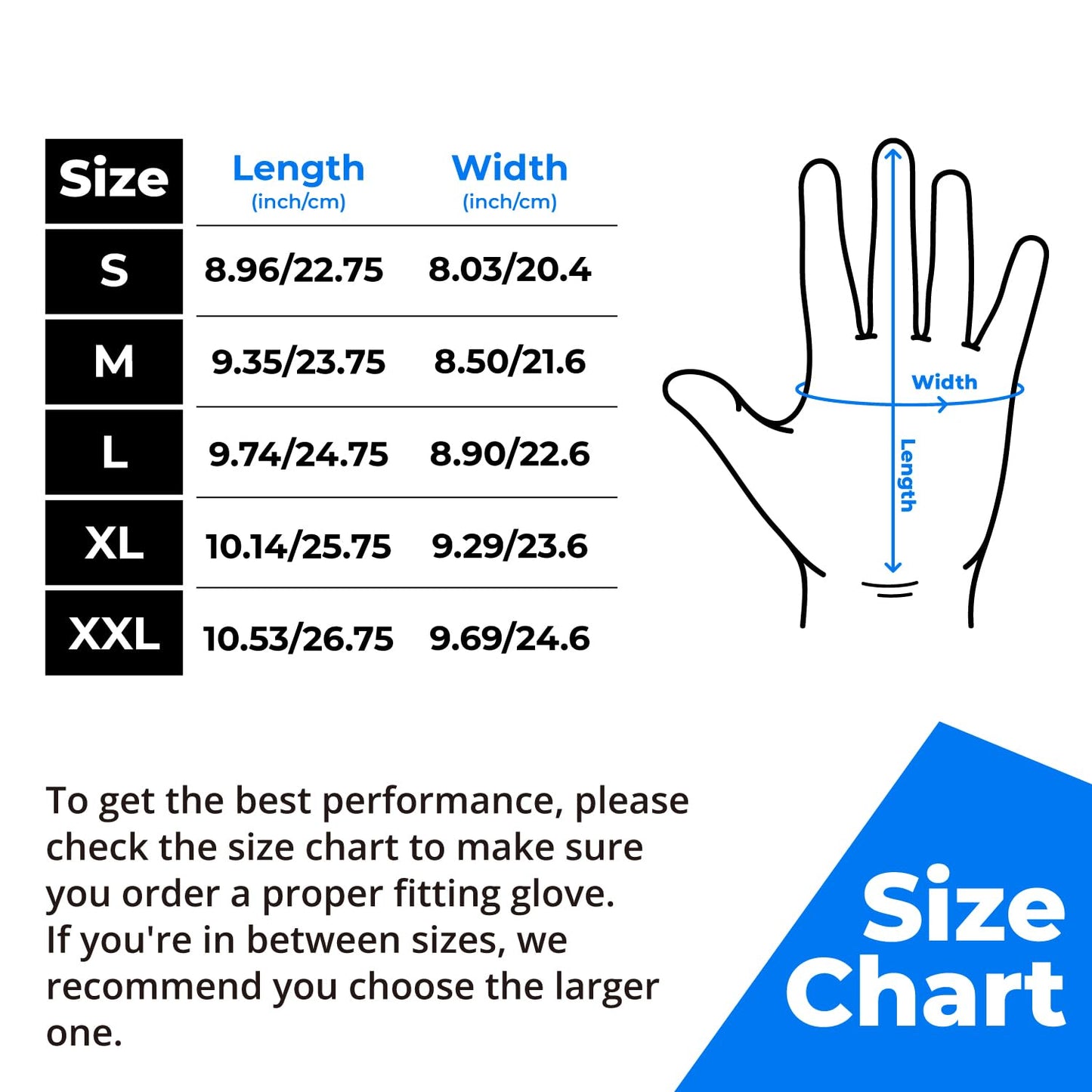 100% Waterproof Gloves Bulk Pack, 3 Pairs, Winter Work Gloves for Extreme Cold, Touchsreen, Warm Gloves for Freezer, Fishing and Gardening, with Grip, Blue, X-Large