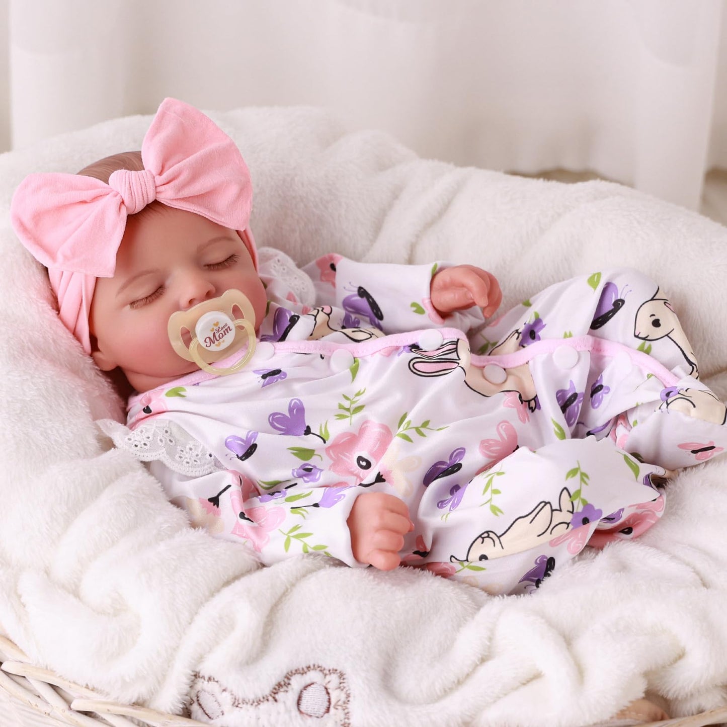 BABESIDE Lifelike Reborn Baby Dolls Girl - 20 Inch Realistic Newborn Baby Dolls with Poseable Body, Real Life Baby Dolls with Accessories for 3+ Year Old Girls Gifts, Pretend Play, Collection