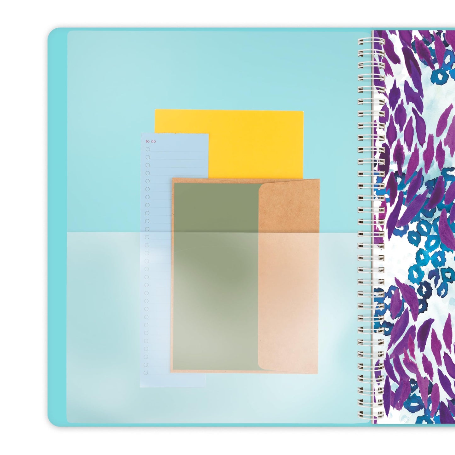 AT-A-GLANCE 2026 Appointment Book Planner, Weekly & Monthly, 8.5" x 11", Hourly, Large, Wild Washes, Teal (523-905-26)