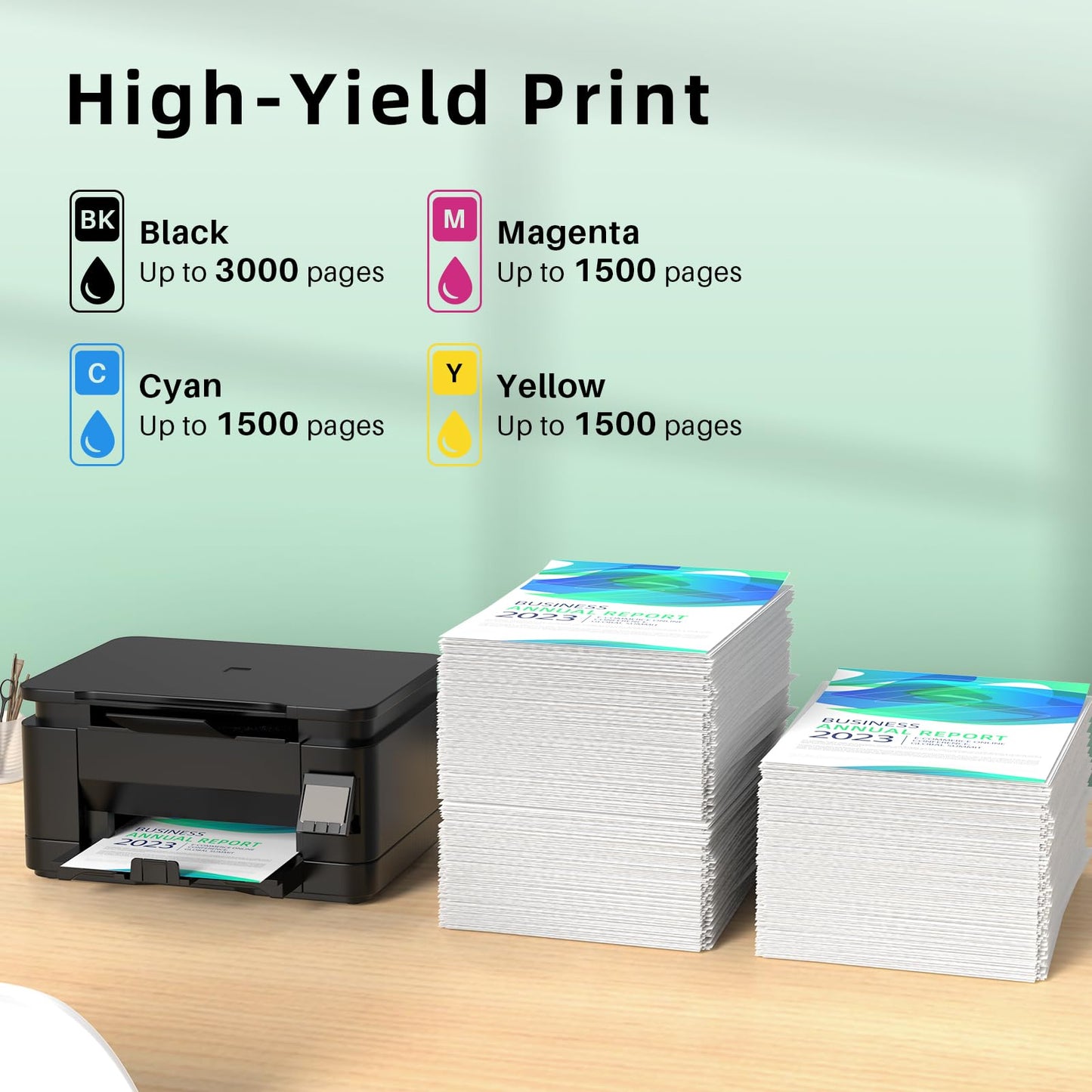 LC406 Ink Cartridges Compatible Replacement for Brother LC406 LC406XL LC 406 Ink Work with MFC-J4335DW MFC-J5855DW MFC-J6555DW MFC-J4535DW MFC-J6955DW Printer (Black Cyan Magenta Yellow)