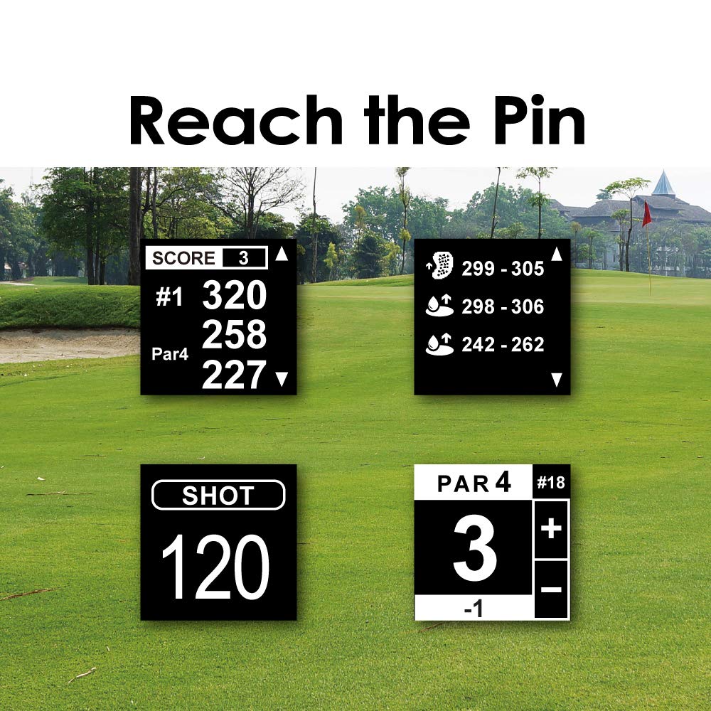 CANMORE TW353 Golf GPS Watch for Men and Women, High Contrast LCD Display, Free Update Over 40,000 Preloaded Courses Worldwide, Lightweight Essential Golf Accessory for Golfers, Orange