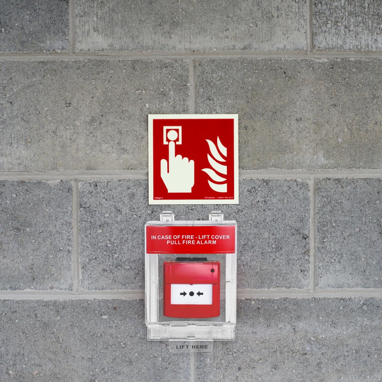 Homoyoyo Fire Alarm Cover Switch Protective Fire Alarm Pull Station Covers Pull Station Safety Switch Plastic Transparent for Fireproof Guard Easy Installation Dustproof and Waterproof for Home Use