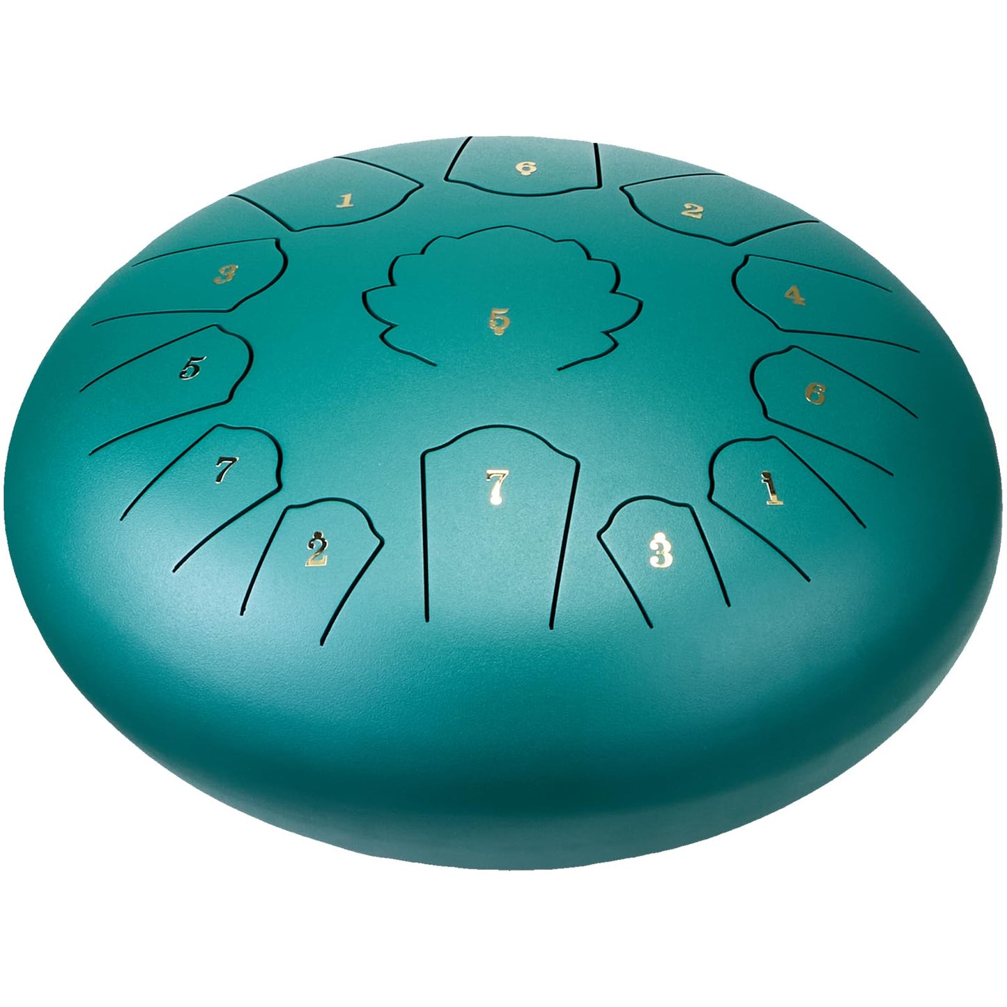 VEVOR Steel Tongue Drum, Steel Drum for Outside Garden, C Major Key, Tank Drum with 2 Mallets & Carry Bag, Hand Pan Drum Percussion Instrument for Musical Education Yoga (Green, 12 in & 13 Notes)