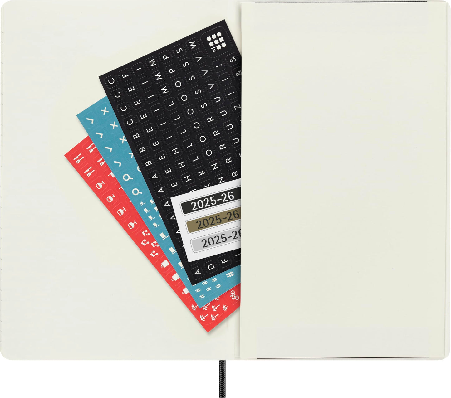 Moleskine Classic 18 Month 2025-2026 Daily Planner, Soft Cover, Large (5" x 8.25"), Black, 608 pages