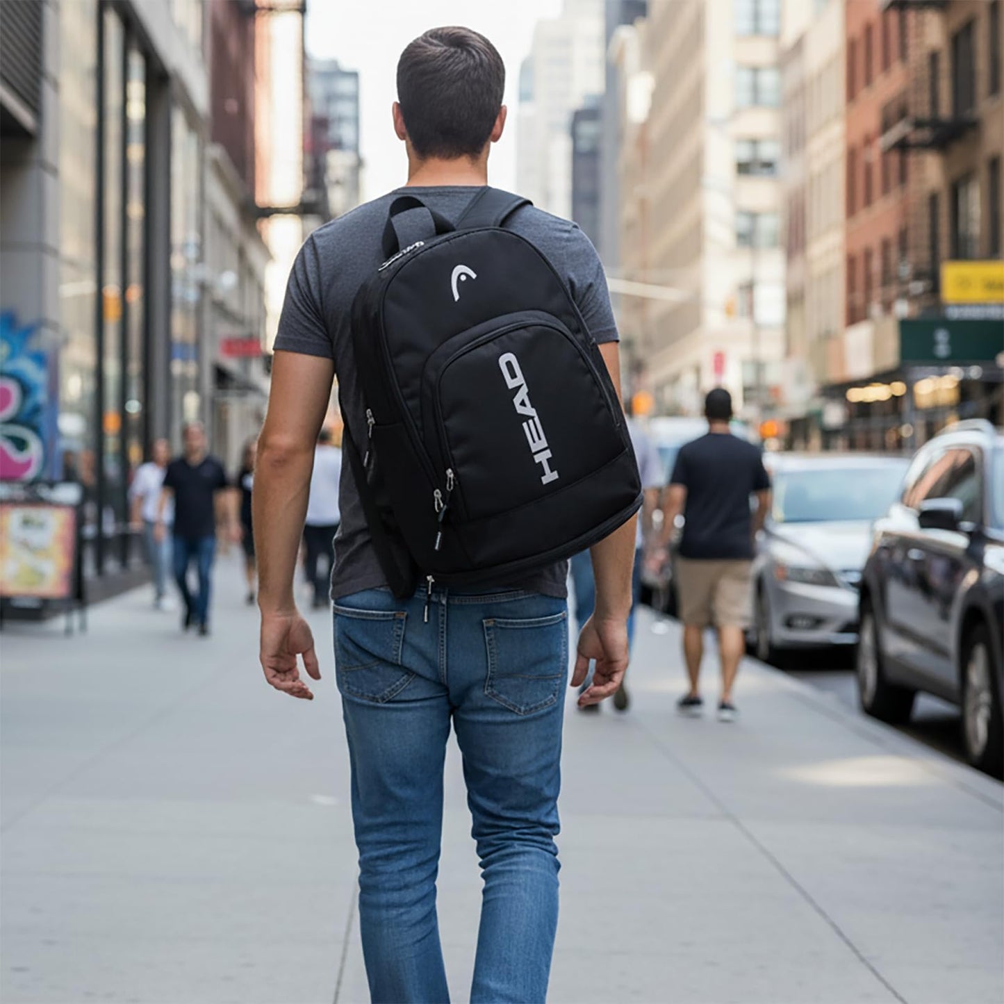 HEAD Waterproof Travel Backpack for Women/Men, Lightweight 15.6" Laptop Backpack Computer Bag with Shoes Pocket