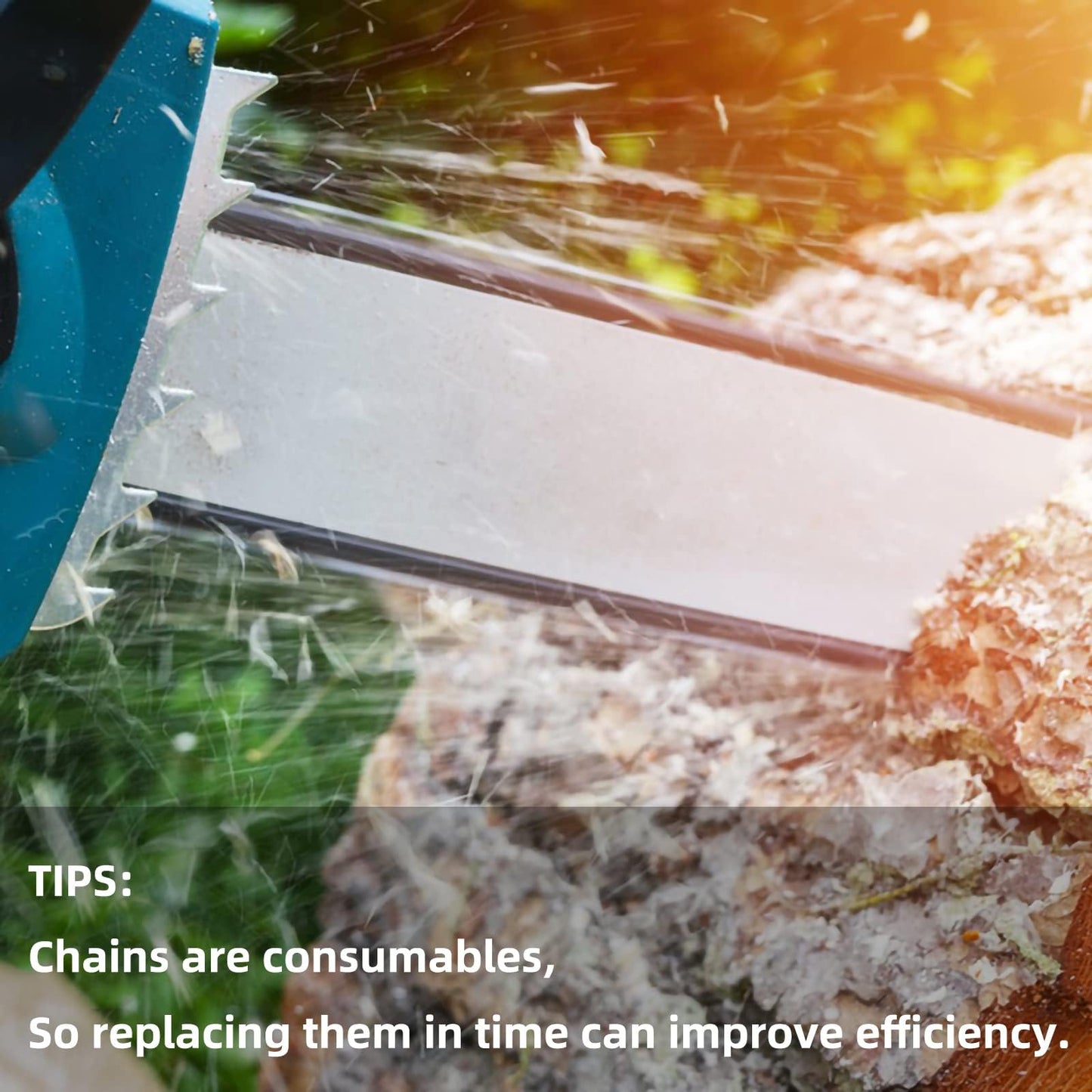 4 Pack 12 Inch Chainsaw Chains 3/8 LP Pitch .050" Gauge 45 Drive Links, 12" Replacement Chain Low-Kickback Compatible with Craftsman, Greenworks, Poulan, Remington, Echo, Ryobi and More