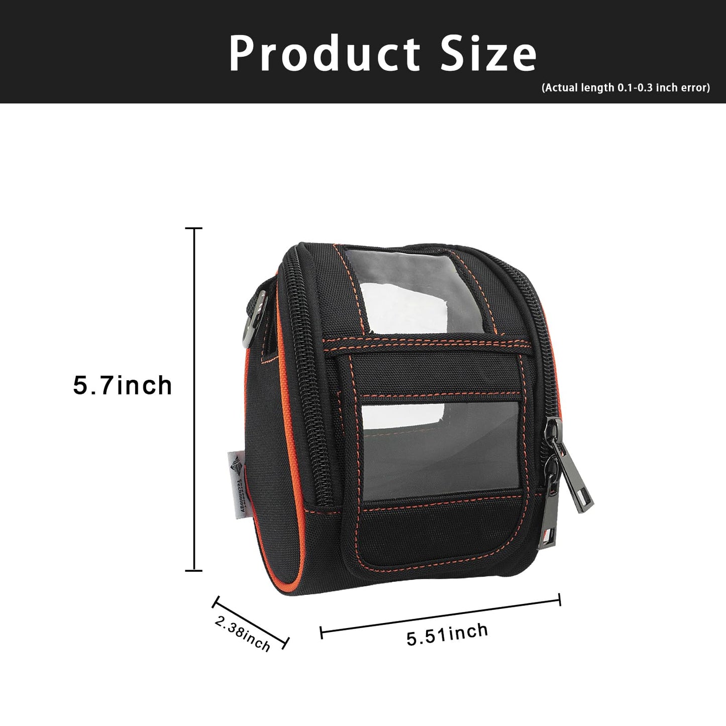 EXCEPRINT Carrying Case for Zebra ZQ220 ZQ310 ZQ320 - Portable Thermal Label Printer Bag with Shoulder Strap and Belt Clip, Easy Transport and Protection, Convenient Label Access