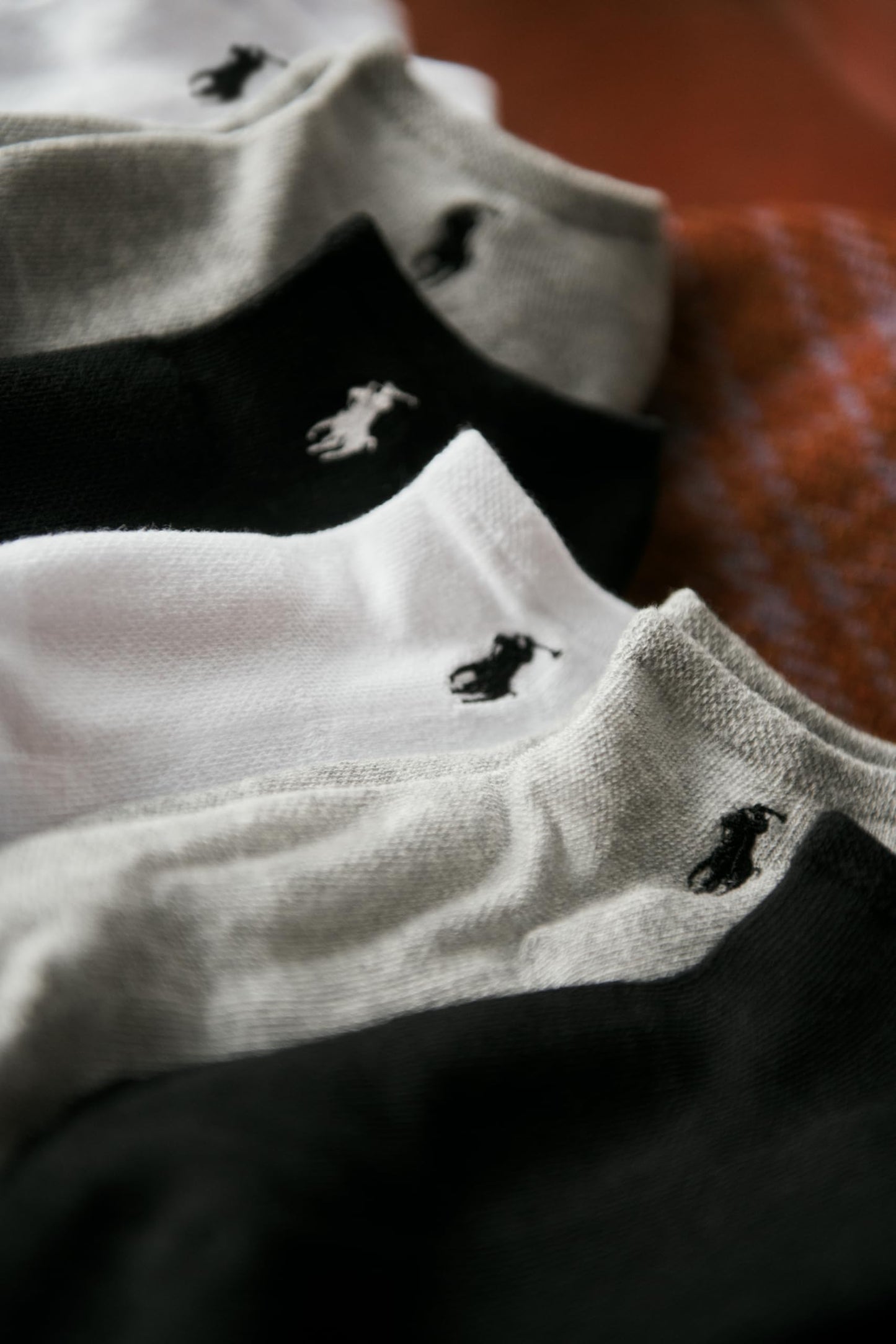 POLO RALPH LAUREN Women's Performance Cotton Low Cut Socks - 6 Pair Pack - Breathable Mesh & Sport Cushioning, Black Assorted, 4-10