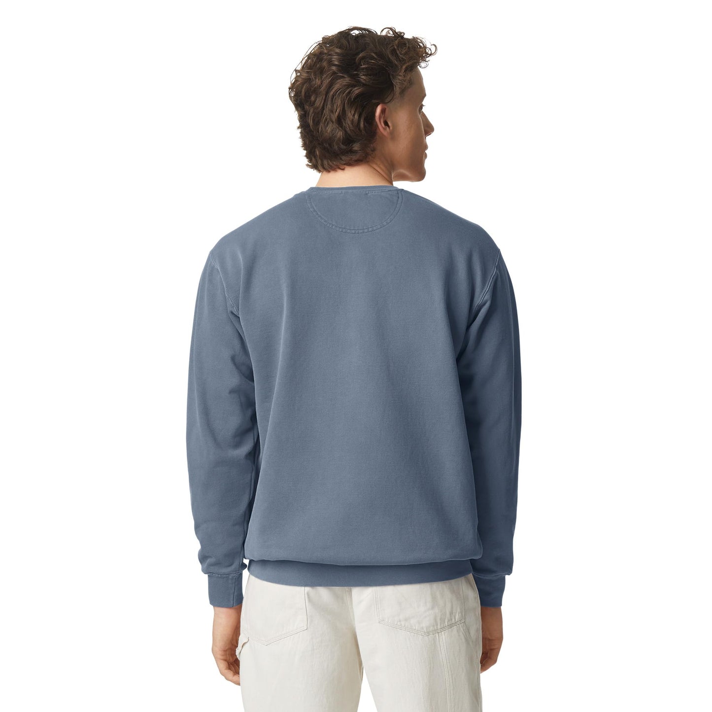 Comfort Colors Adult Crewneck Sweatshirt, Style 1566, Blue Jean, Large