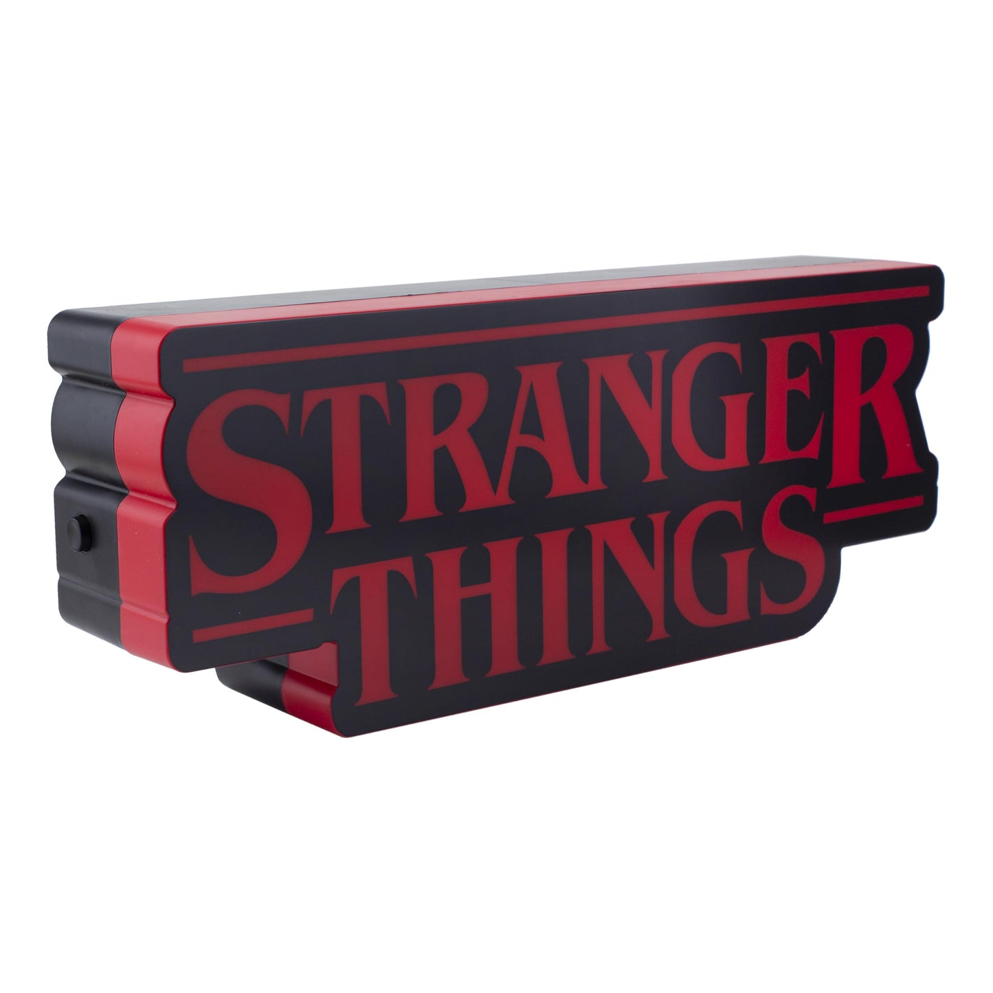 Stranger Things Shaped Logo Light, 30cm (11.8") Wide Wall or Desk Lamp with USB or Battery Power, Phase & Pulse Modes, Officially Licensed Netflix Merchandise - Paladone
