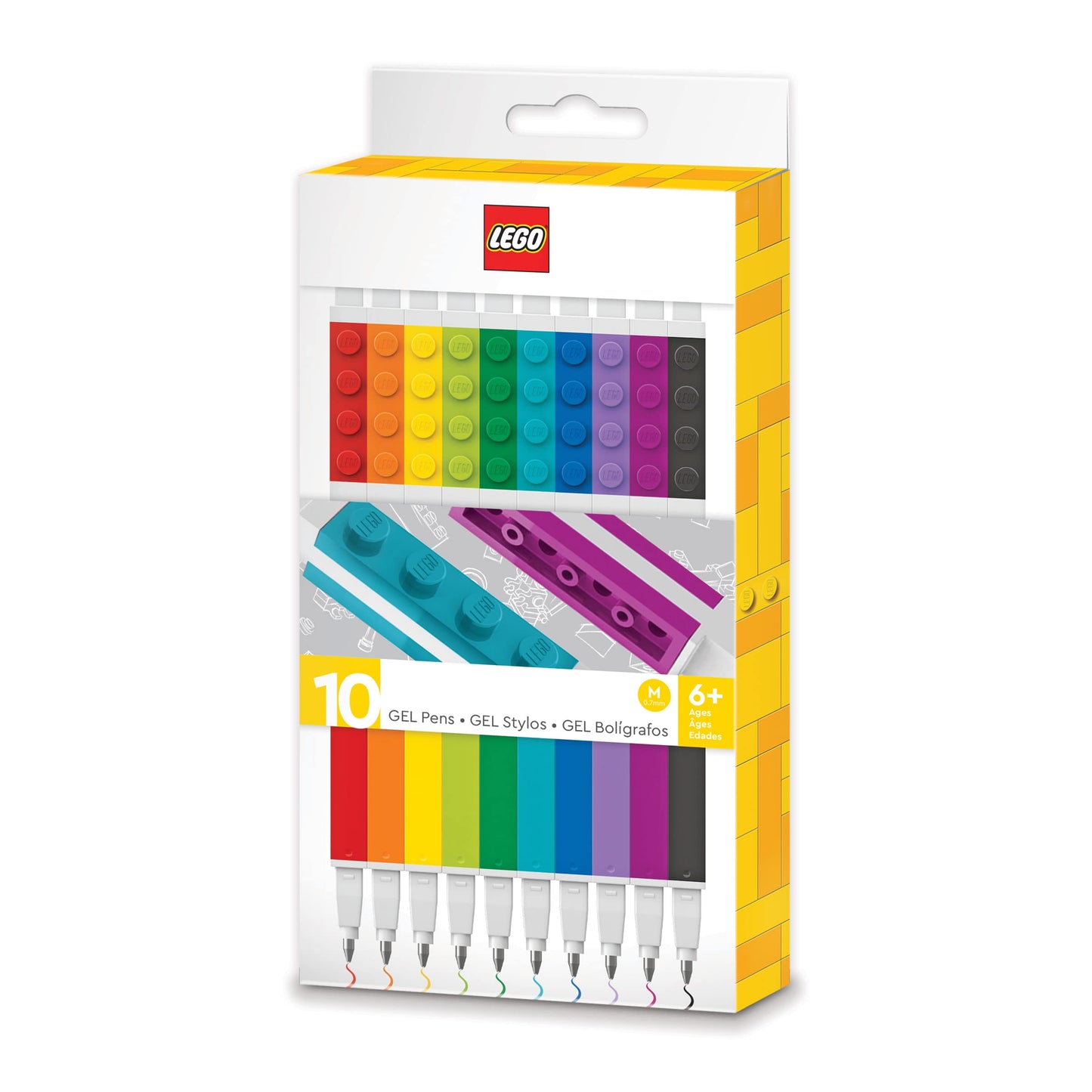 LEGO Stationery 10 Pack Gel Pens (53100)