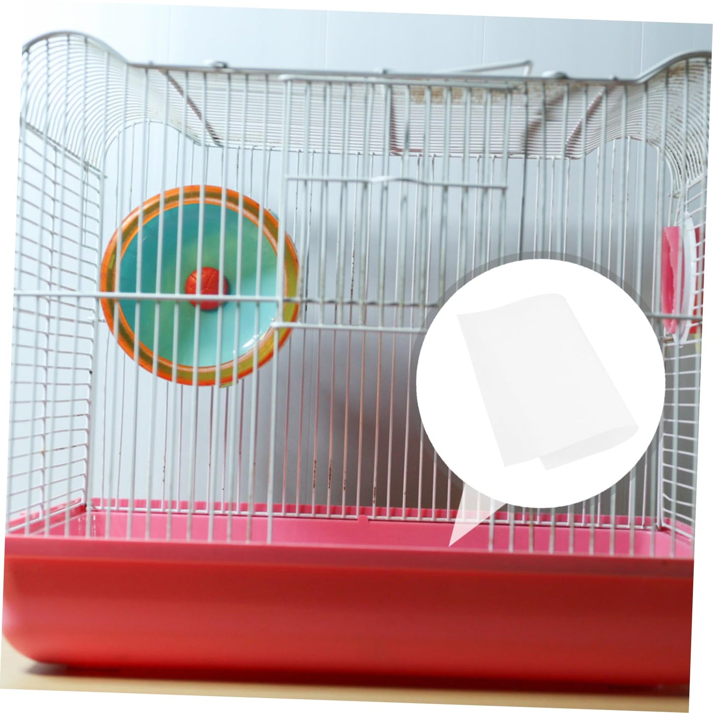 Baluue 100pcs Bird Cage Liners Papers, 12x17 Inch Disposable Parrot Bird Cage Cushion Pad Pet, Precut Absorbent Pet Cages Cushion Bird Cage Liner Papers Large