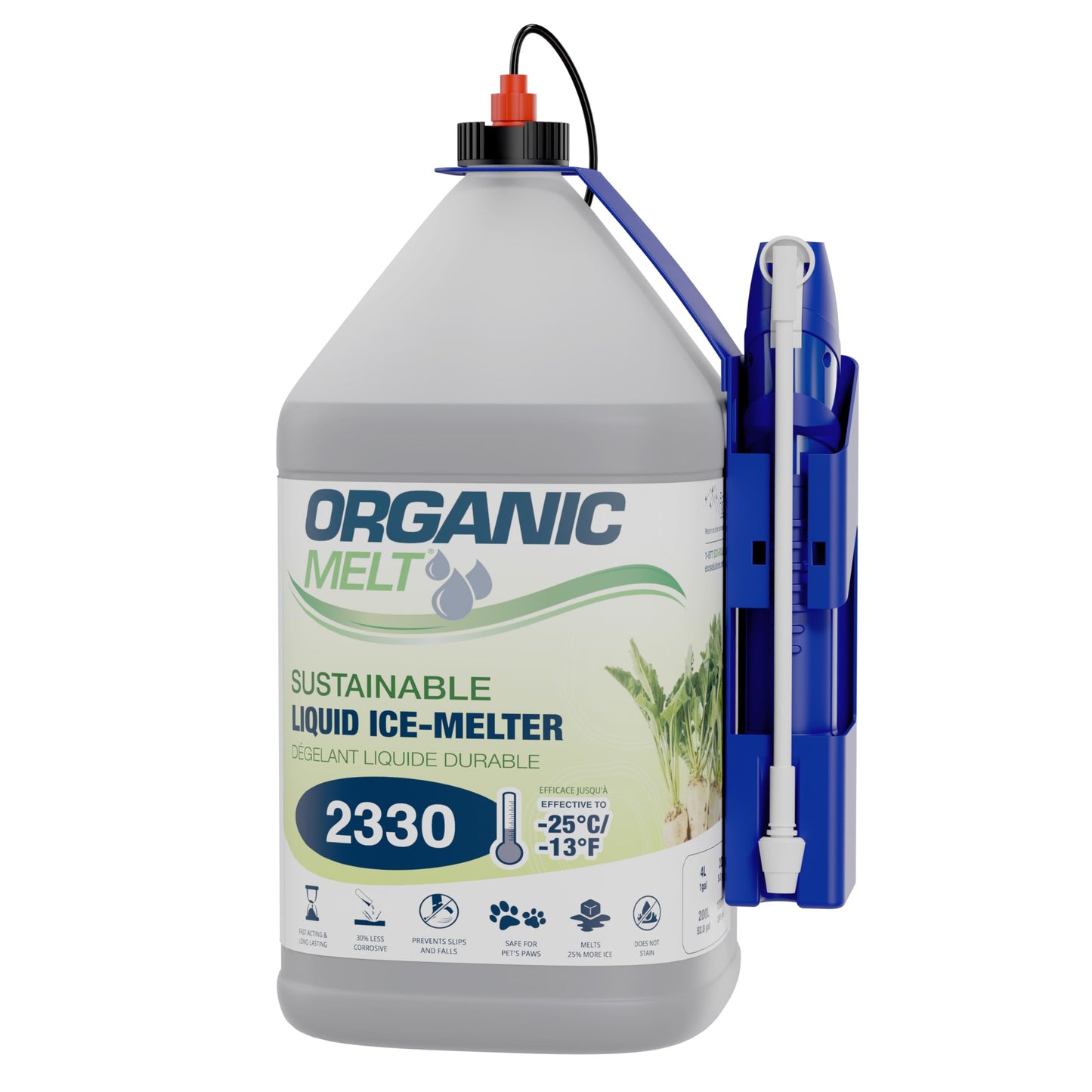 Eco Solutions Liquids Starter Pack (Electric) - 4L Pump Sprayer De-Icing Kit - Safe for Surfaces, Pets, Plants
