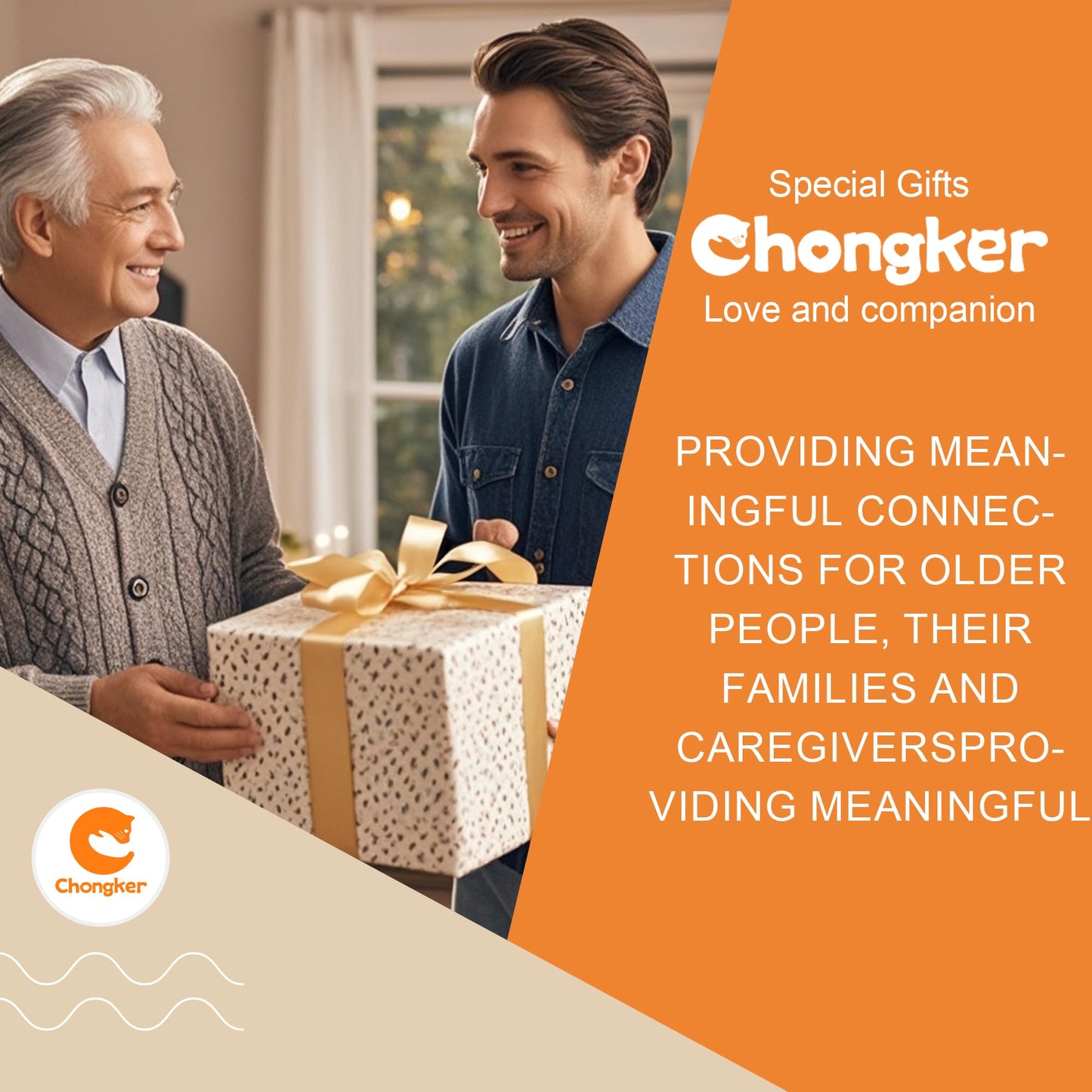 Chongker Stuffed Animals Plush Toy Cat, Real Size, Handmade, Gift for Kid, Women