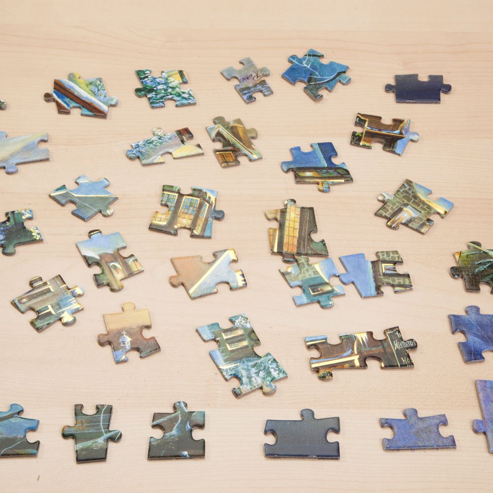 Bits and Pieces - 4-in-1 Multi-Pack - 1000 Piece Jigsaw Puzzles for Adults-Each Measures 20" x 27" (51cm x 69cm)-Rustic Garden by Artist Nancy Wernersbach