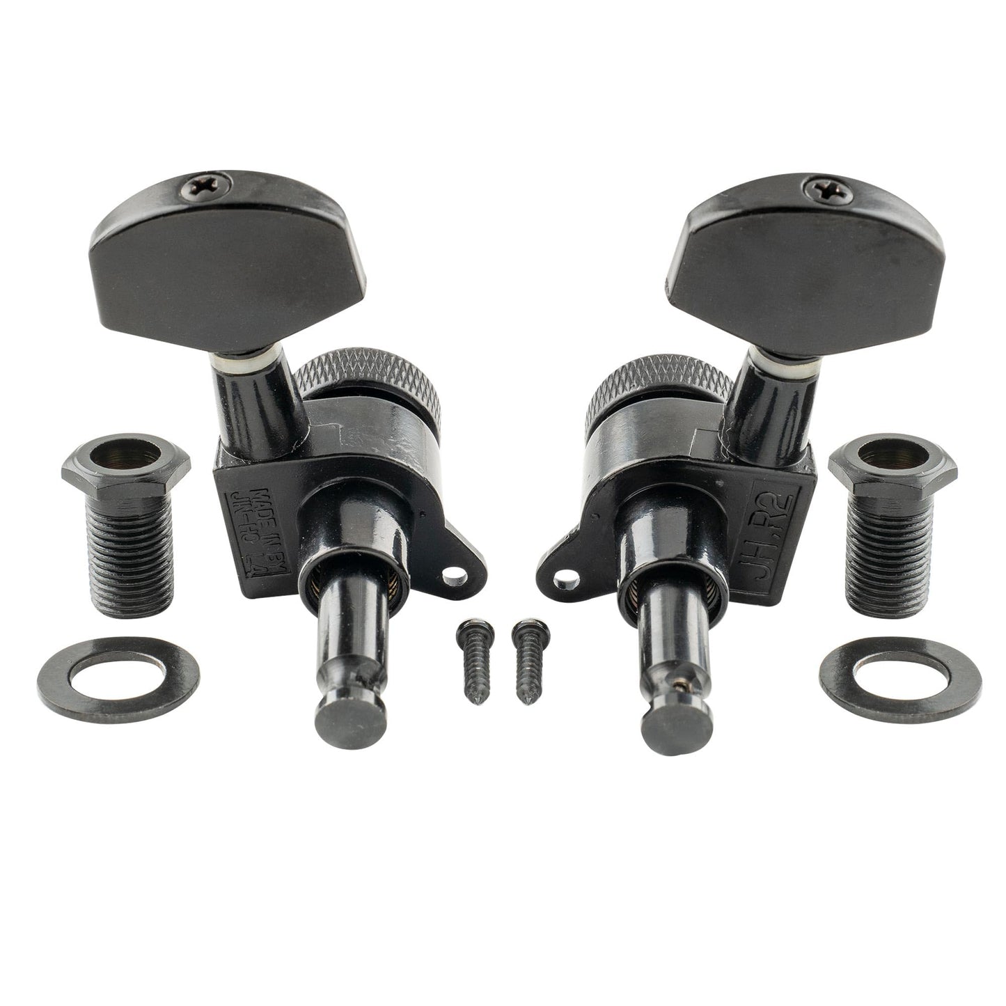 Musiclily Pro 3L3R Guitar Locking Tuners Guitar Tuning Pegs Keys Machine Heads Set for Les Paul Style Electric or Acoustic Guitar, Black