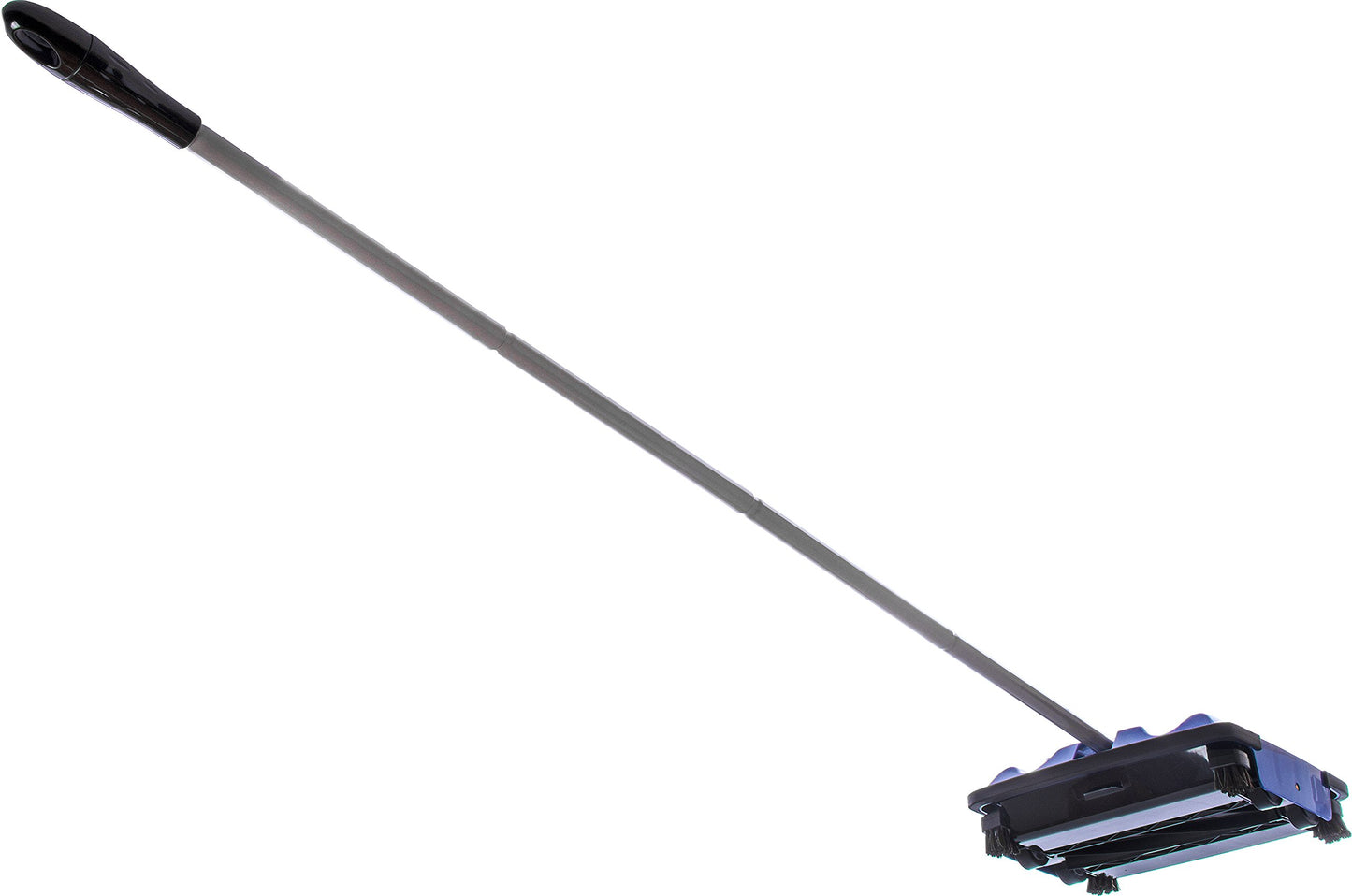 Carlisle FoodService Products Duo-Sweep Plastic Floor Sweeper, Surface Sweeper for Cleaning, 9.5 Inches, Blue