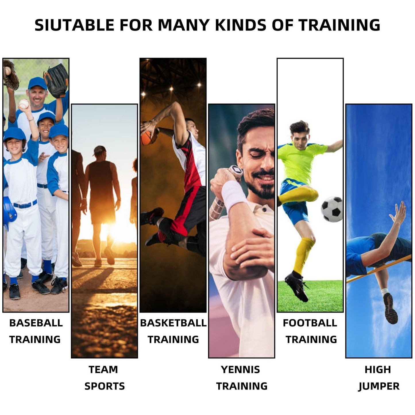 Speed Training Equipment, Resistance Bungee Band Multi-Sport Resistance Training Kit Improve Speed Fitness Agility Power Speed Strength Vertical Jumping Basketball Tennis Football