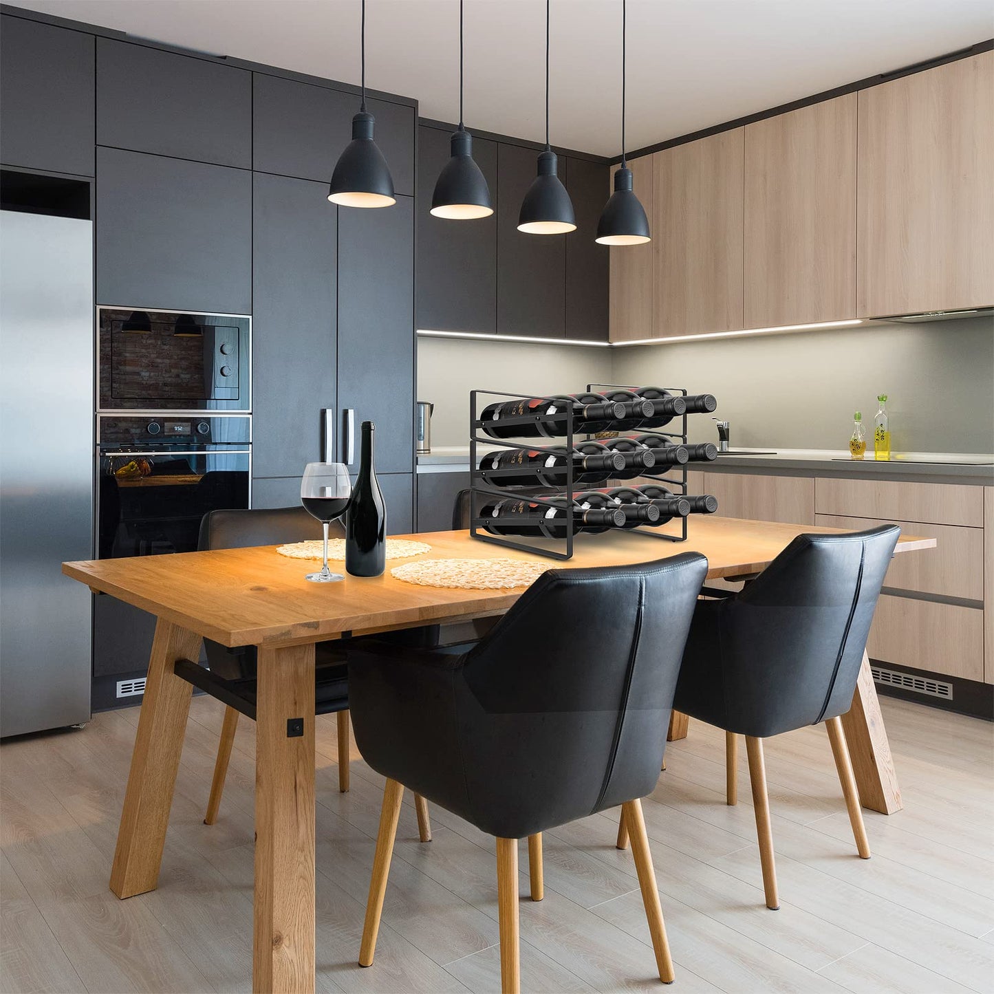 3 Tier Wine Rack,Tabletop Stackable Wine Rack Freestanding Champagne Racks Countertop for Kitchen Pantry Cabinet for Kitchen, Bar, Pantry, Cellar, Basement, Countertop, Cabinet