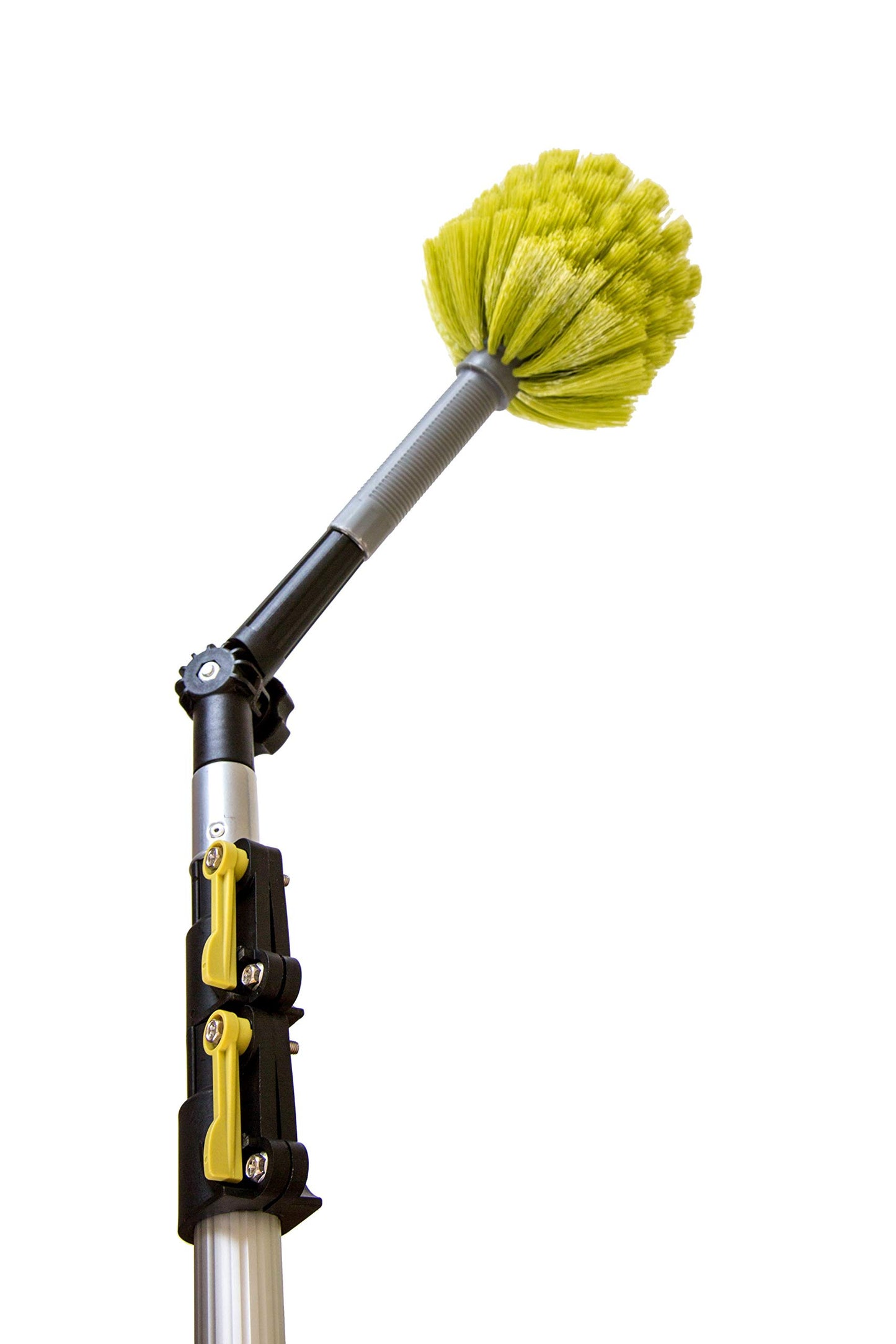 DOCAZOO Telescopic Pole - Extension Pole, Window Cleaning Kit, Ceiling Cleaning, Feather Duster, Snow Removal, Window Squeegee, High Reach Indoor & Outdoor Kit - (12 Ft Ext Pole with Cobweb Duster)