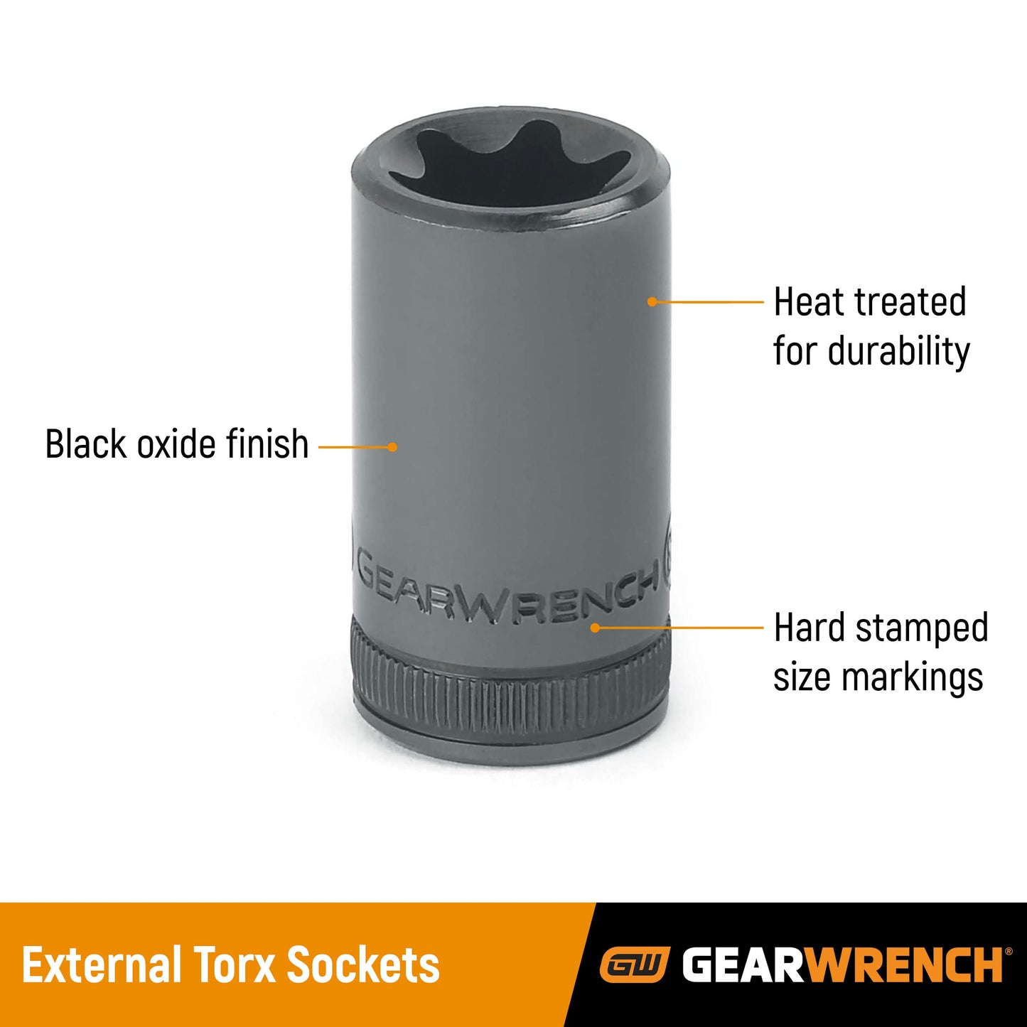 GEARWRENCH 13 Pc. 1/4", 3/8" & 1/2" Drive External Torx Socket Set - 80583