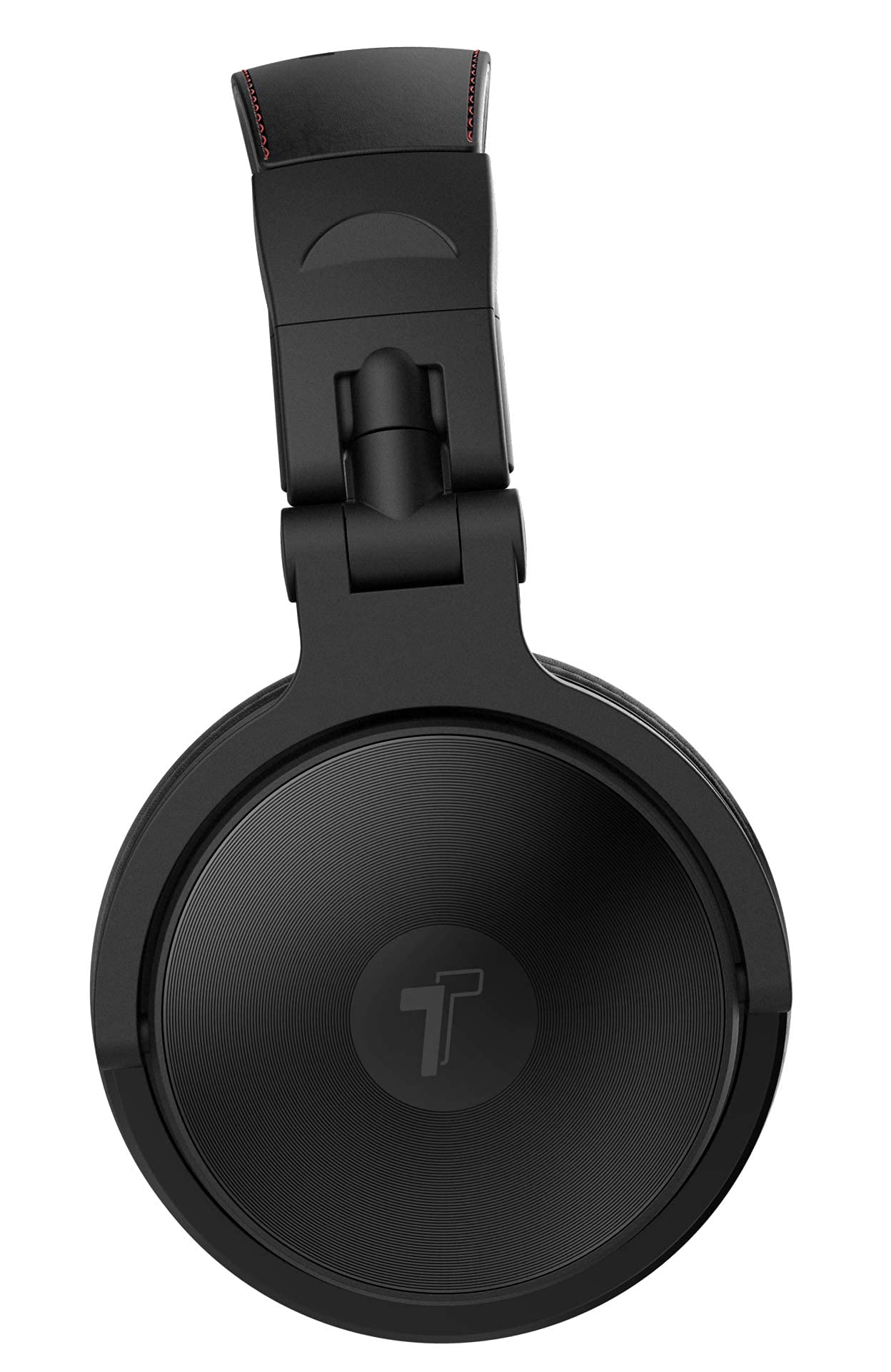 Thore Over Ear iPhone Headphones with Lightning Connector (Apple MFi Certified) - Closed Back Studio DJ Monitor Earphones (50mm Neodymium Drivers) (V200 Black/Red)