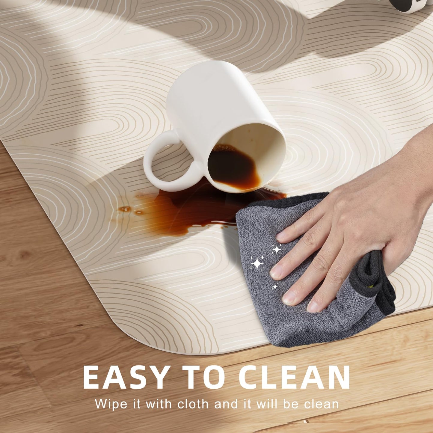 Comfypad - Office Chair Mat, Durable Slip Resistant Desk Chair Mat for Hard Floors, Heavy Duty Office Floor Under Rolling Chair Mat