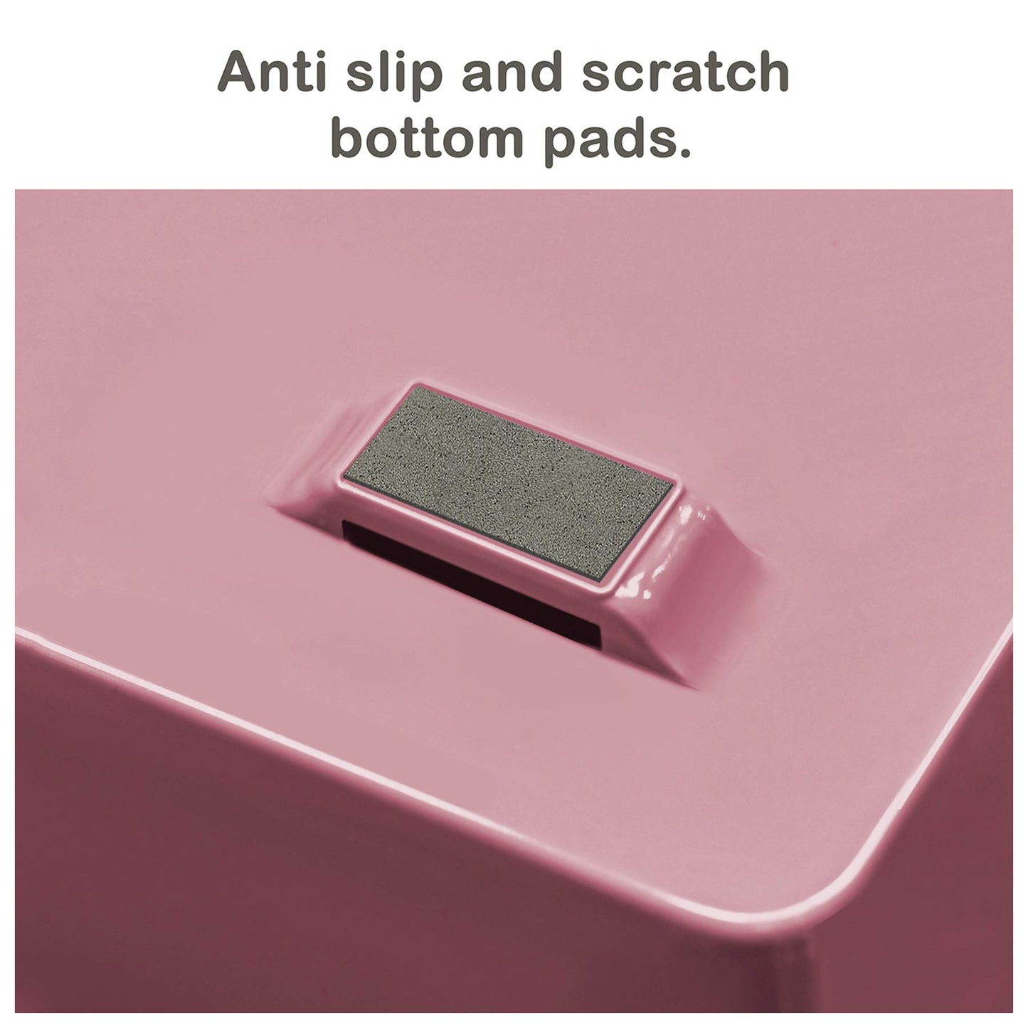 Acrimet Facility 4 Tier Letter Tray, Side Load, Letter Size/A4, Desktop File Organizer, Plastic (Solid Pink)