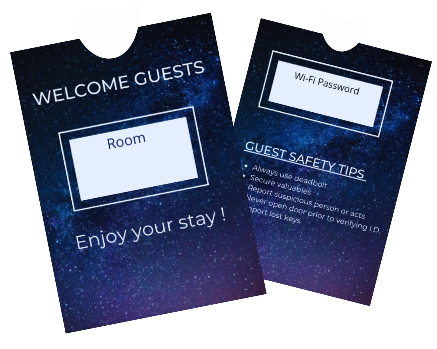 Hotel Key Card Cover/Sleeve/Envelope/ ( Box of 1000 Sleeves ), Fits up to 3 Hotel RFID or Magnetic Stripe Key Cards.