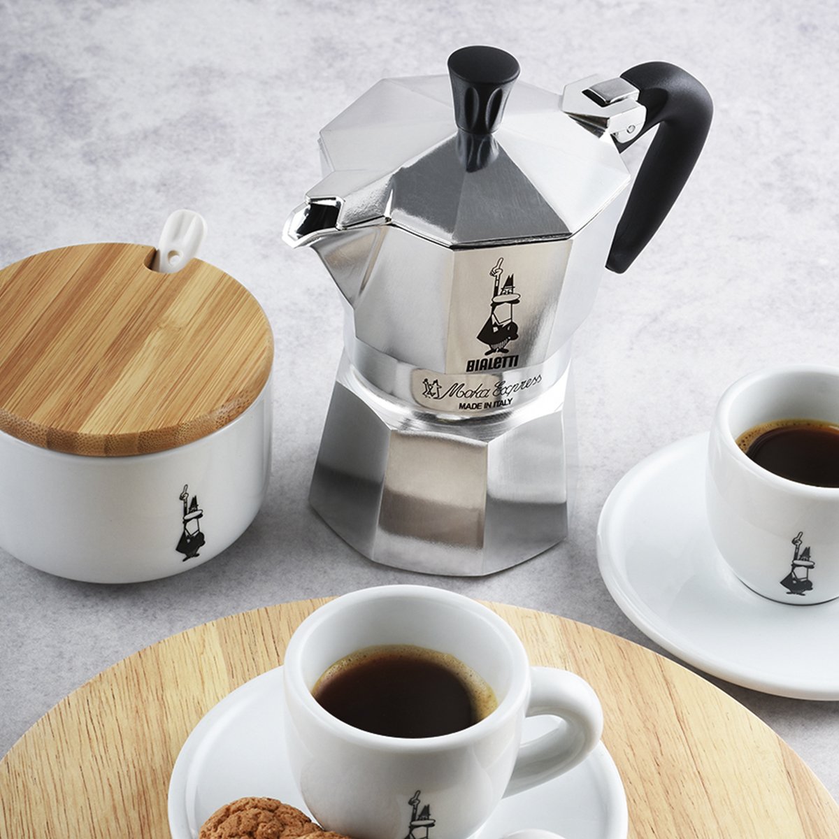 BIALETTI Moka Express 6-Cup Aluminum Stovetop Espresso Maker, Silver