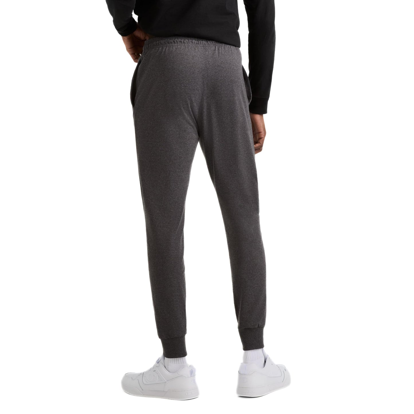 Champion Men's Jersey Jogger Pants, Granite Heather, L