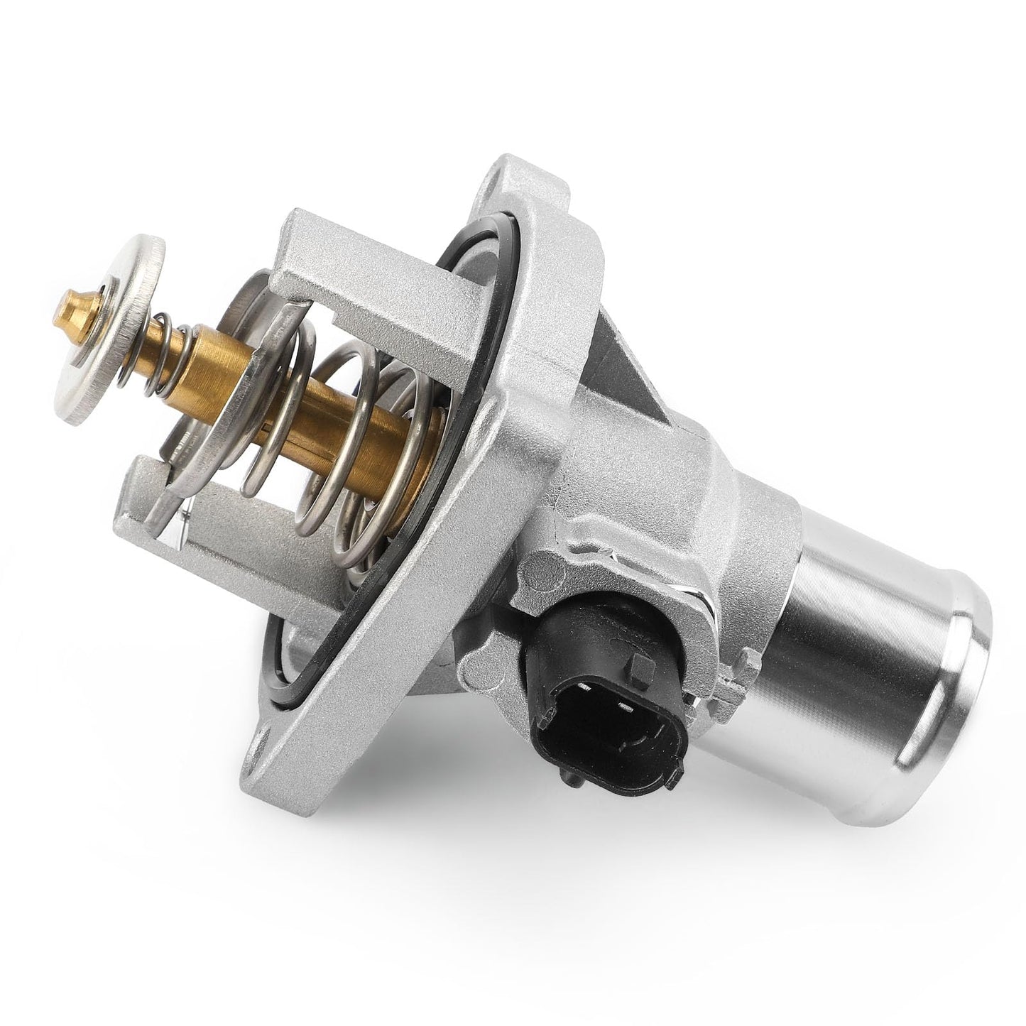 Upgrade Aluminium Thermostat Housing Assembly W/Sensors for Chevy Aveo Aveo5 2009-2011 Cruze 2011-2016 Sonic 2012-2018 Trax 2013-2018,Pontiac G3 2009-2010 - Replaces 902-821 96984104 55564891 55578419