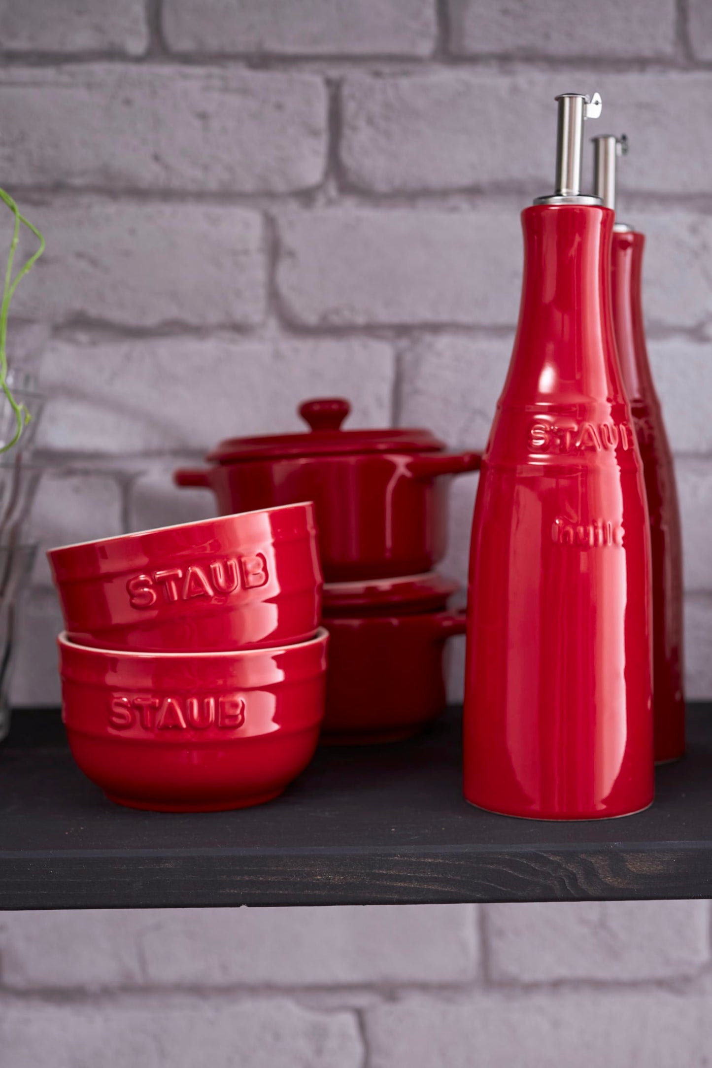 Zwilling J.A. Henckels 40511-788 Staub Oil and Vinegar Set, Red