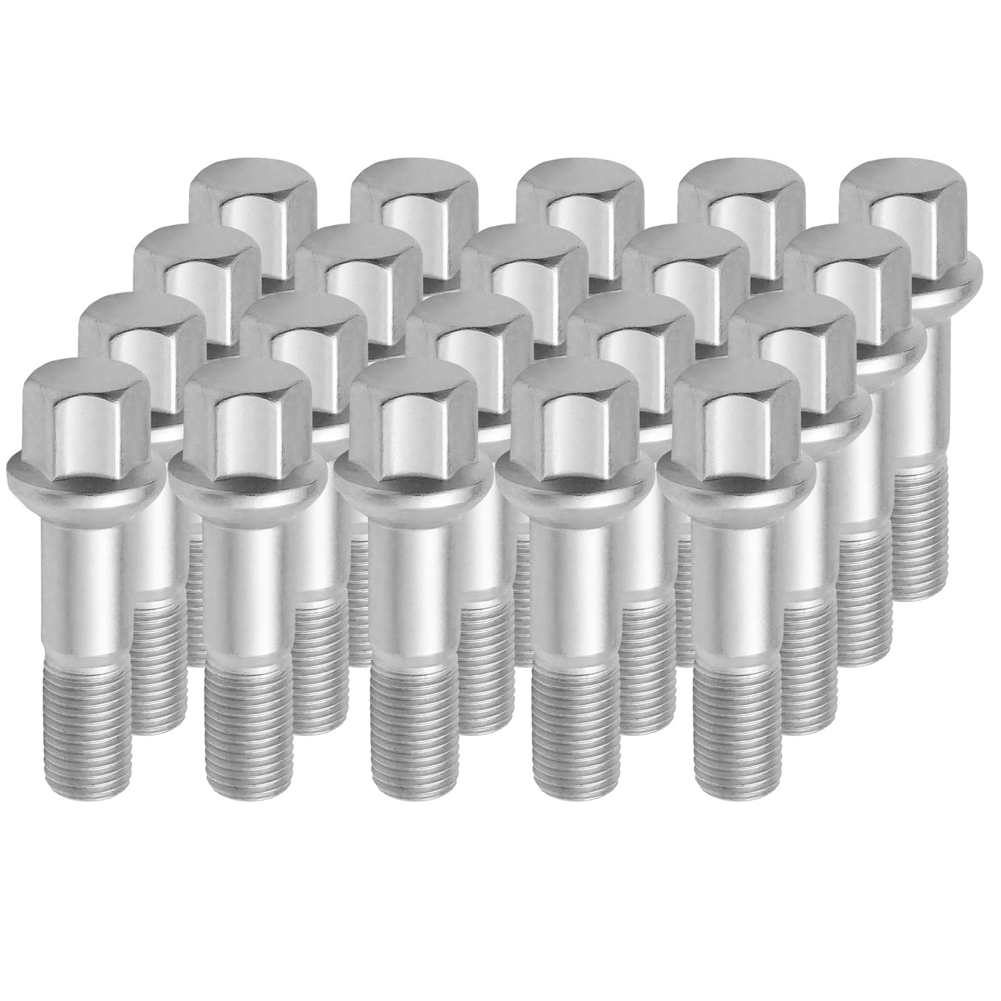 MDEOOSKY 20pcs M14x1.5 Wheel Lug Bolts Nut Stainless Steel, Replacement for Mercedes Benz ML350 S500 GLK350 S550 CL500 GL450, 0009905307, Replacement for Mercedes Benz W220 W204 W164 W251