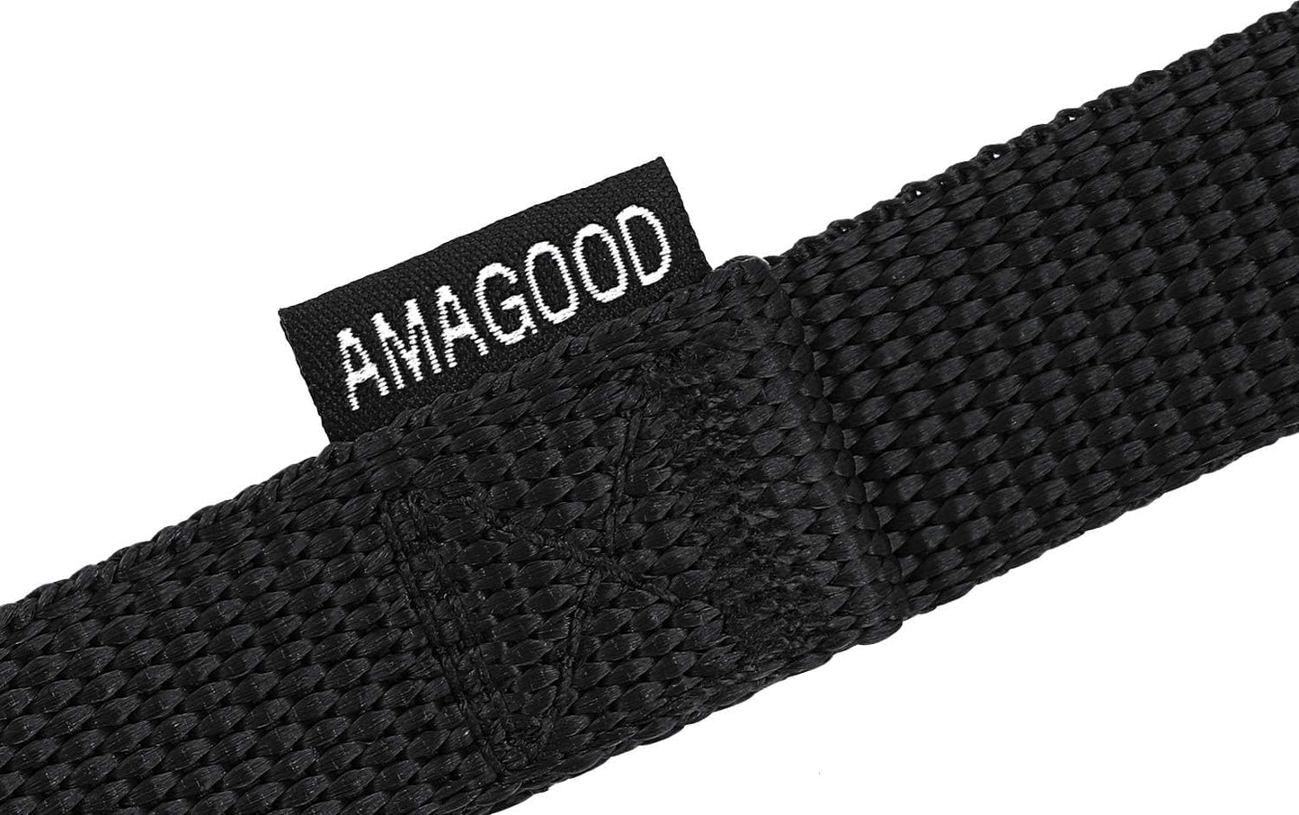 AMAGOOD Dog/Puppy Obedience Recall Training Agility Leashes-15 ft 20 ft 30 ft 50 ft 100ft Long Leash-for Dog Training,Tie Out,Play,Safety,Camping (100Feet,Black)