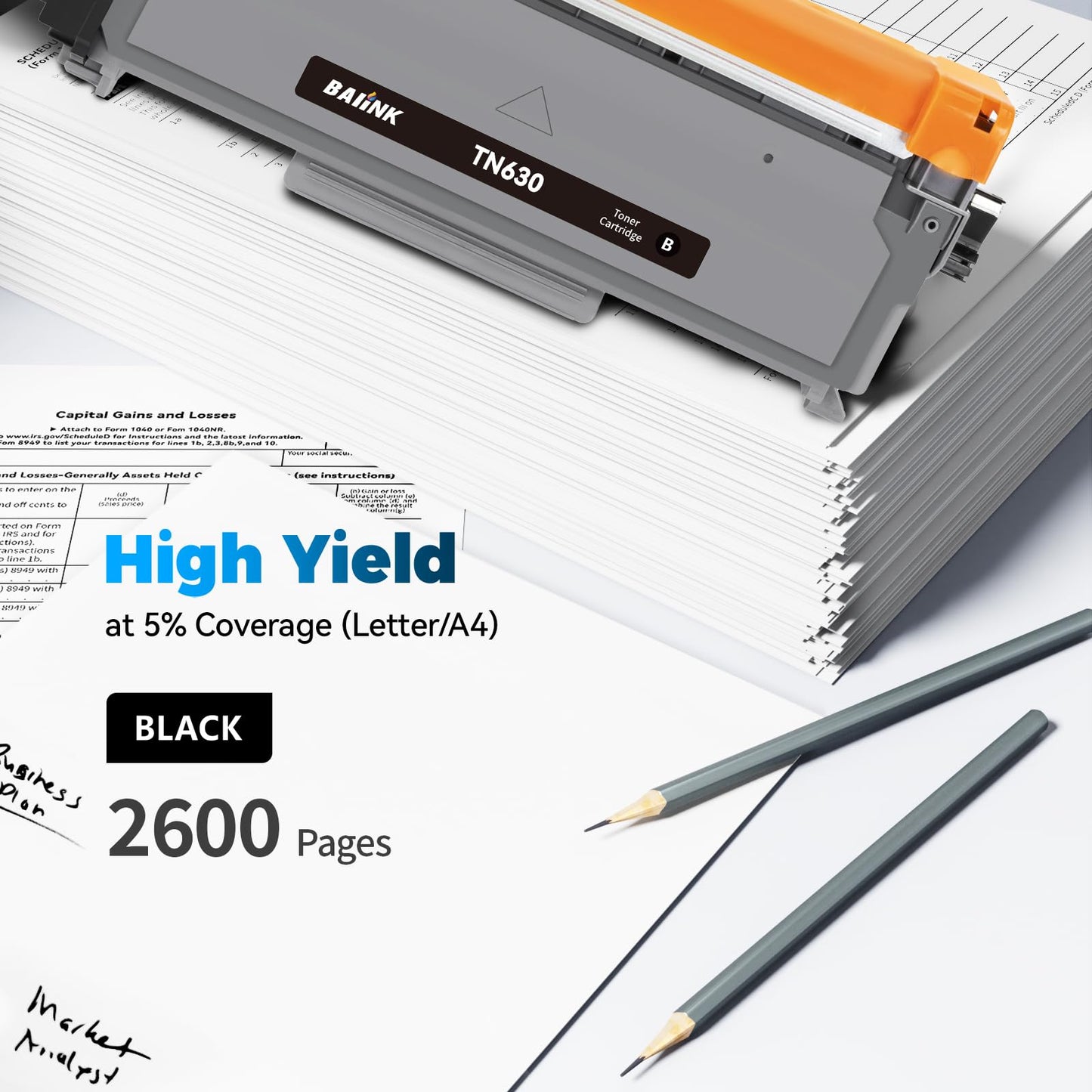 BAIINK Compatible TN450 TN420 Toner Cartridge Replacement for Brother TN450 TN-450 TN420 TN-420 Compatible with HL-2270DW HL-2280DW HL-2230 MFC-7360N MFC-7860DW DCP-7065DN Intellifax 2840 2940 Printer