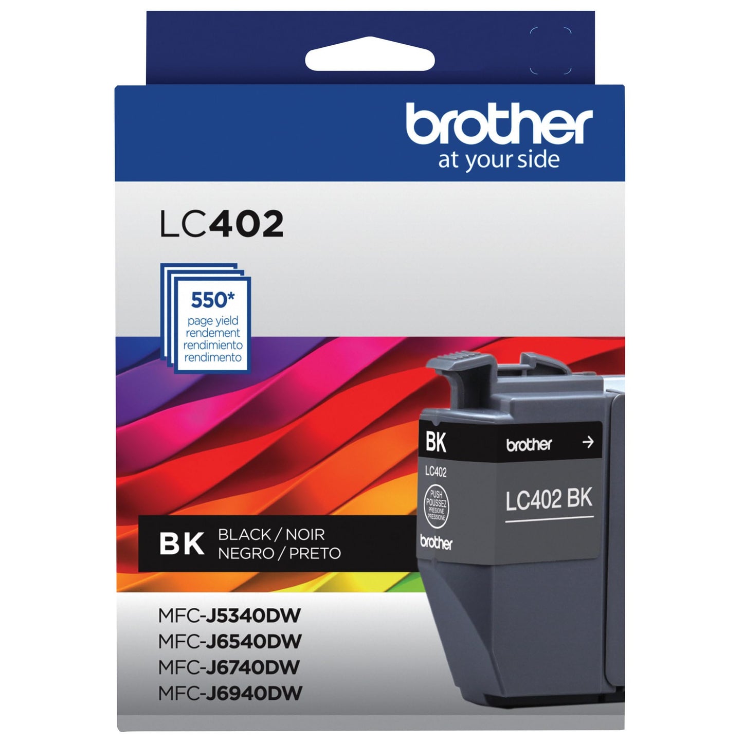 Brother Genuine LC402BKS Standard Yield Black Ink Cartridge