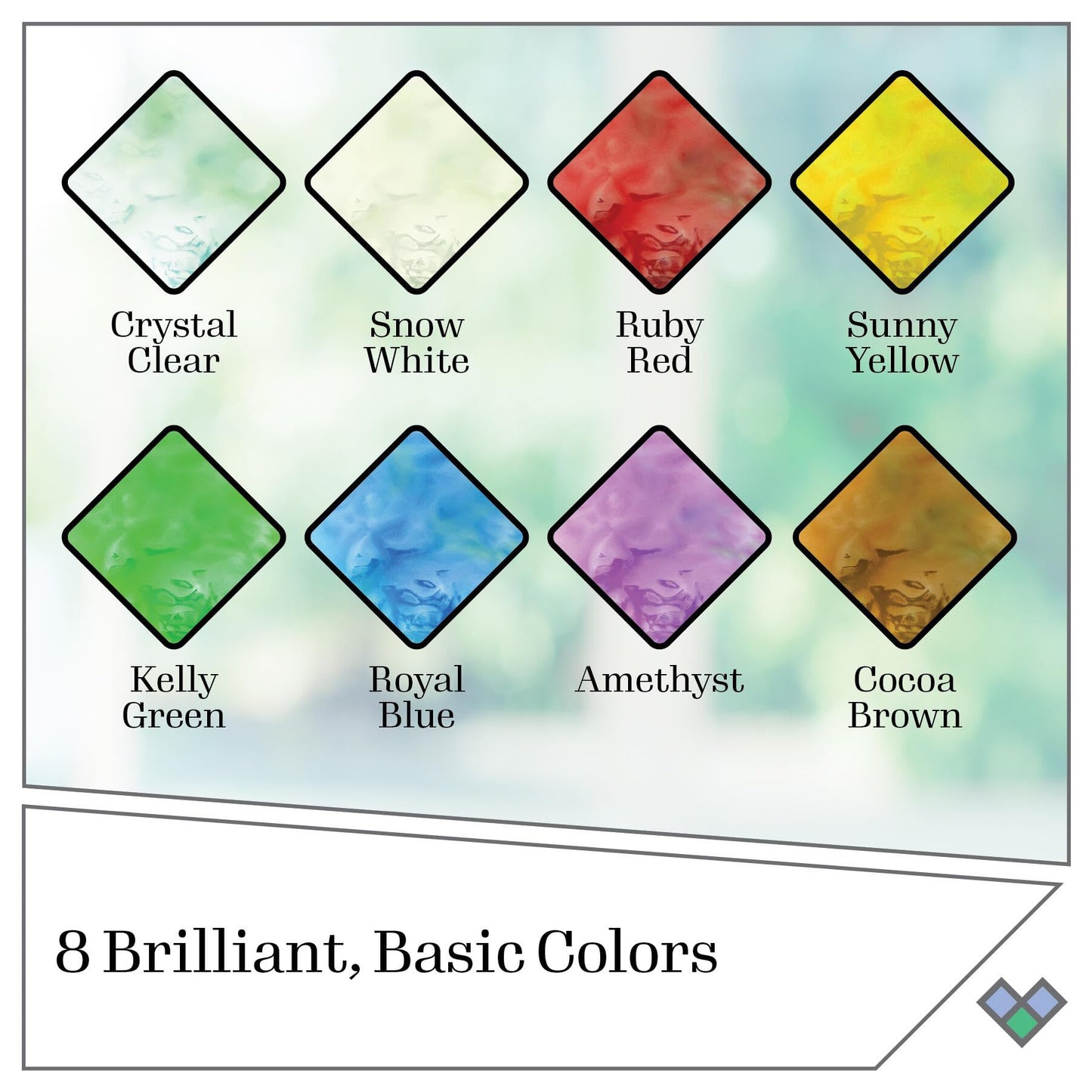 Plaid Gallery Glass Window Color Beginner Set (2-Ounce), GG8SET (8-Pack)