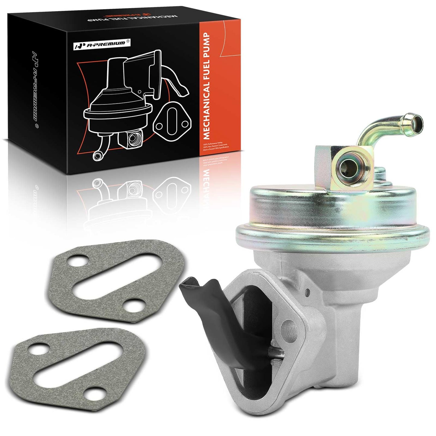 A-Premium Mechanical Fuel Pump with Gasket Compatible with Chevy, GMC, Pontiac, Buick & Oldsmobile Models - 350, 327, 383, Blazer, Camaro, Malibu, Monte Carlo, Jimmy, C1500, Century, Regal, Grand Am