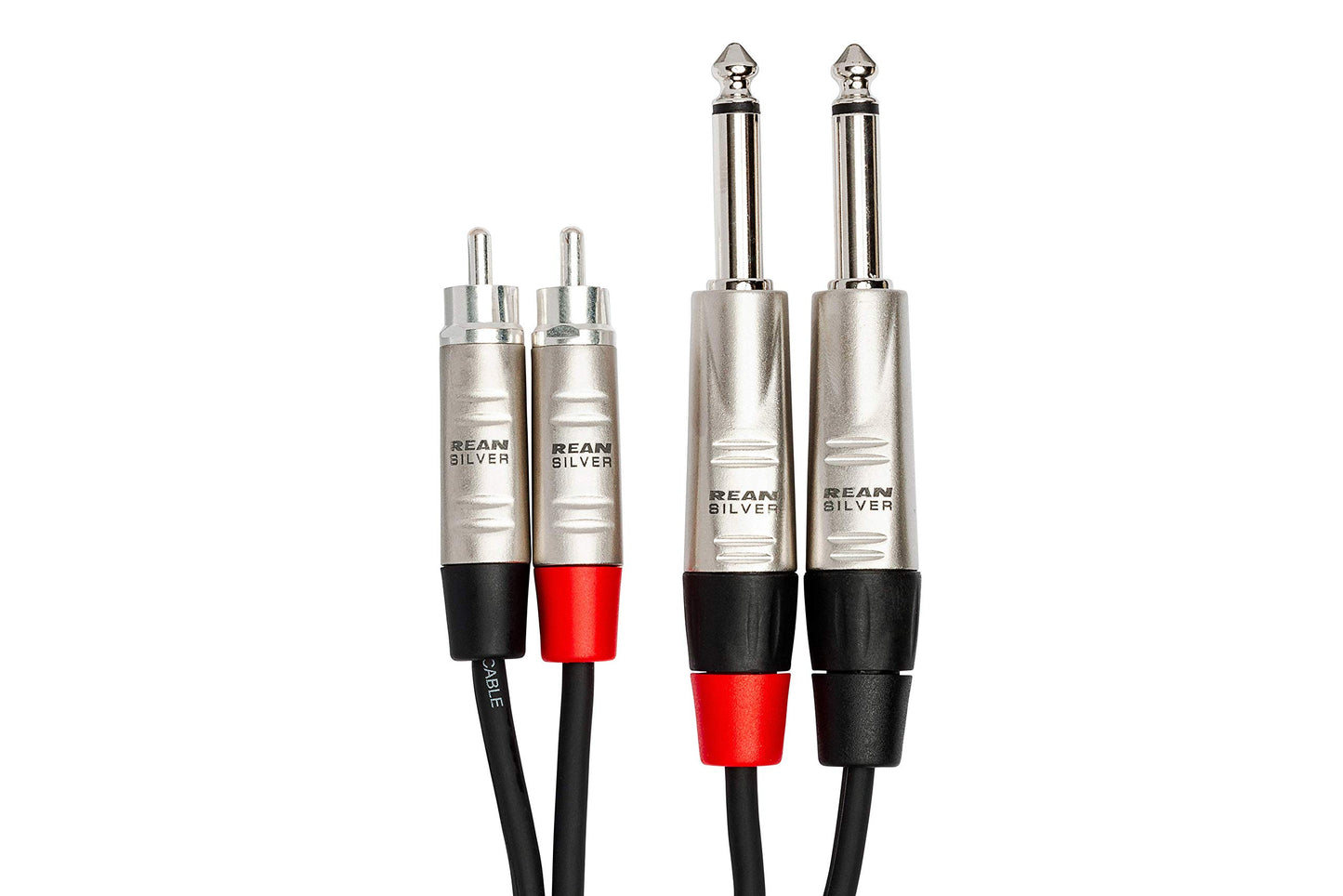 Hosa HPR-010X2 Pro Dual Cable 1/4-Inch TS - RCA 10 Feet