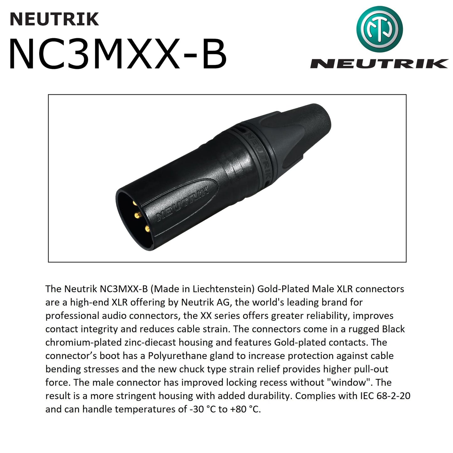 2 Units - 10 Foot - WBC-PRO-Quad Ultra-Silent Ultra-Flexible Balanced Star-Quad Microphone Cable with Neutrik Male & Female XLR Plugs & Black Tweed Jacket