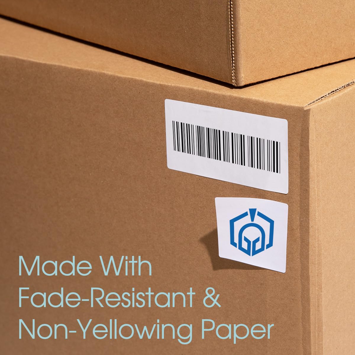 1 1/2" X 1" Printable Labels Compatible with Inkjet and Laser Printers - 500 Sheets, 25000 Total Paper Stickers for Return Addresses, UPC and EAN Barcodes - Spartan Industrial Template R004